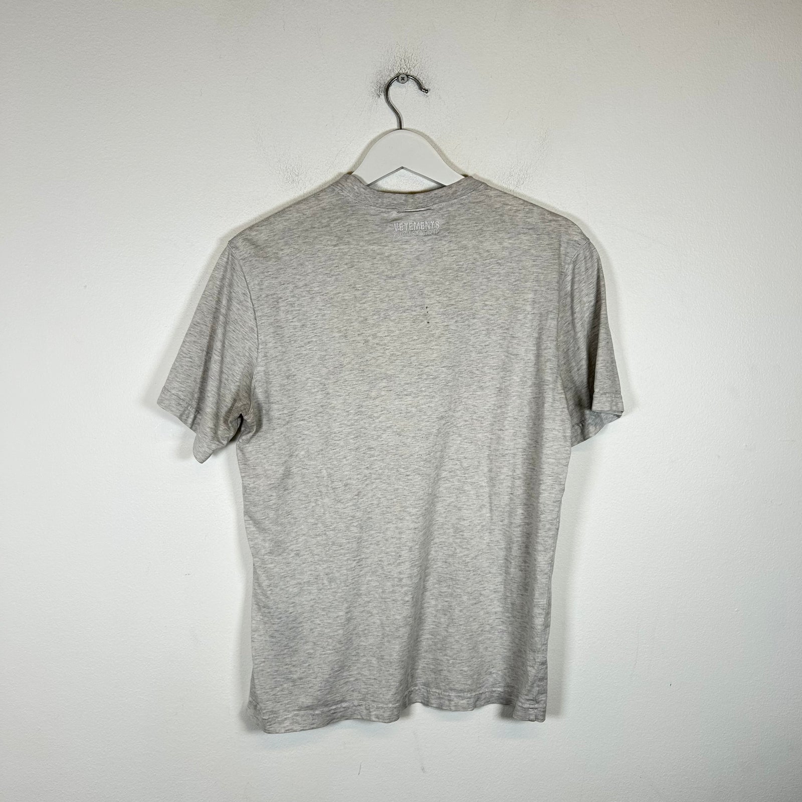 Vetements Grey AW19 'I Don't Do Drama' T-Shirt Size S