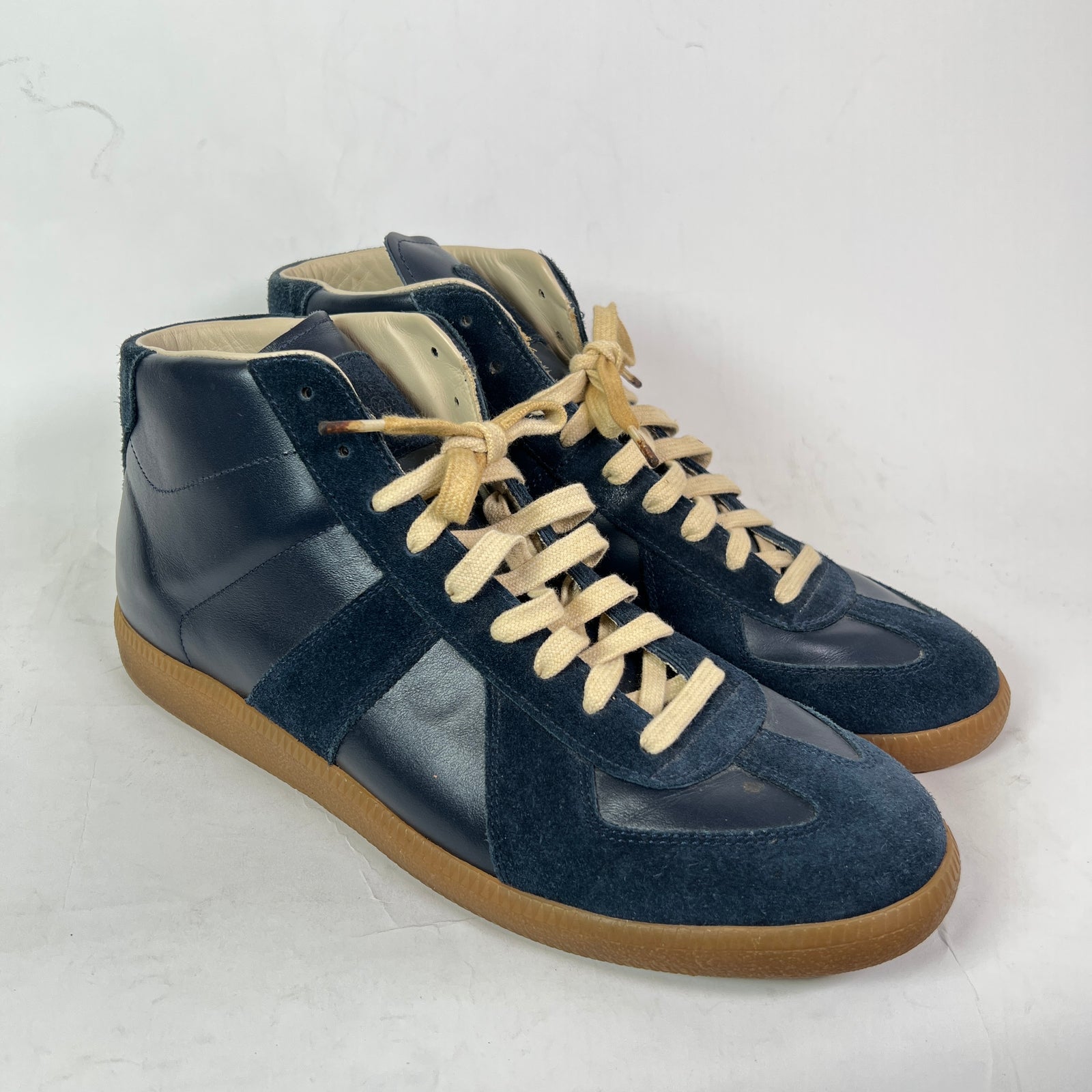 Maison Margiela Navy Mid-Top Replica Gats Size 45