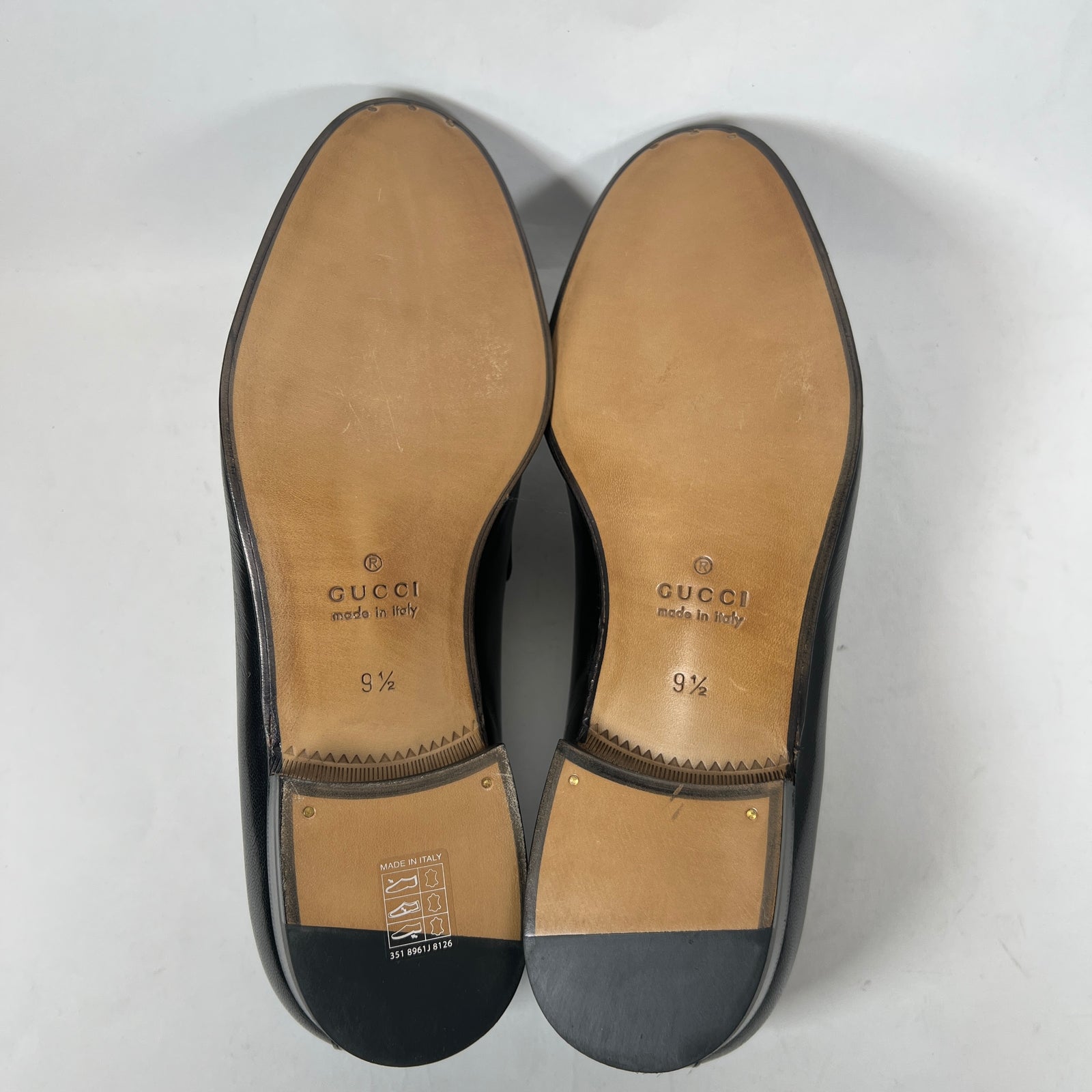 Gucci Interlocking G Leather Loafers Size GG 9.5