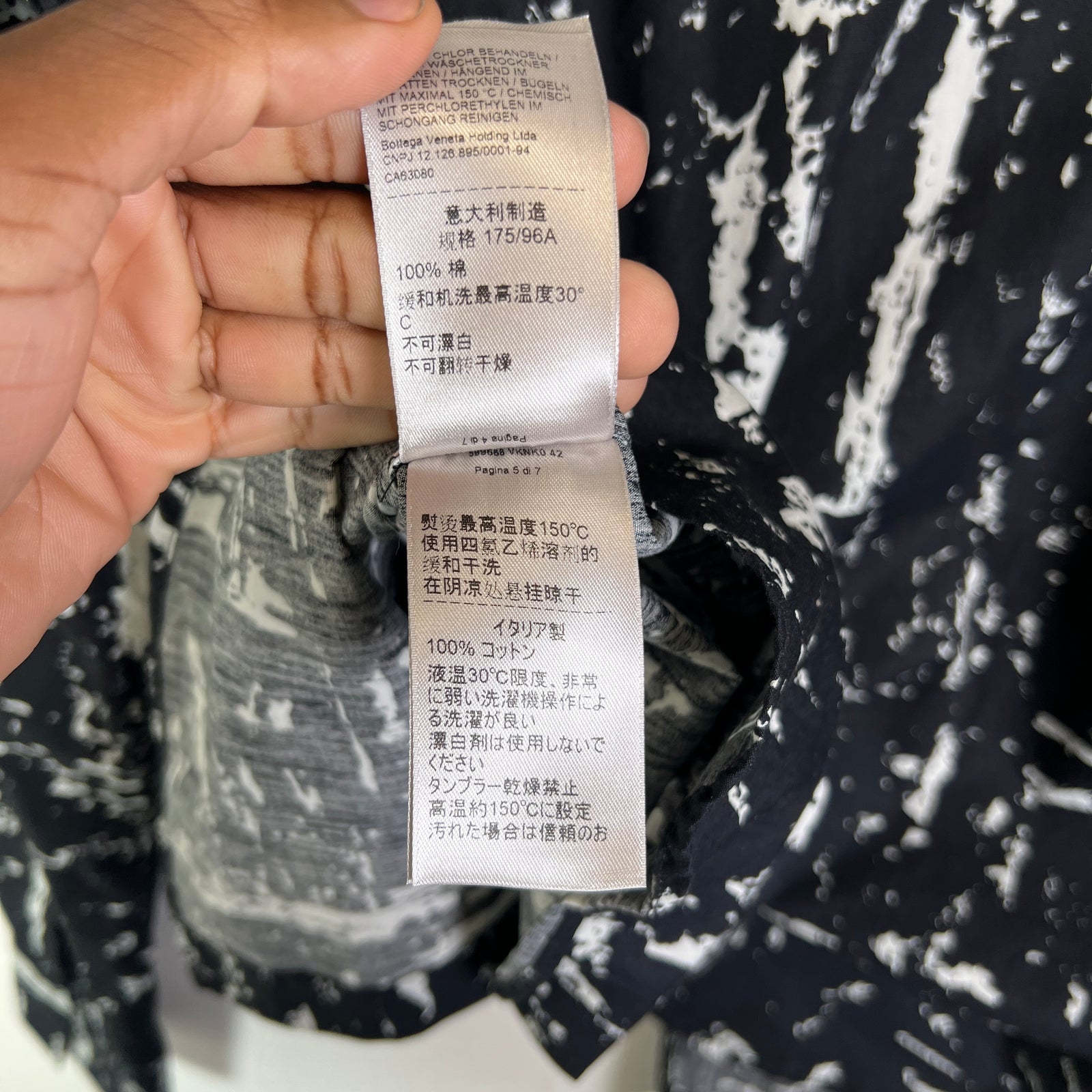 Bottega Veneta Abstract Paint-Print Shirt