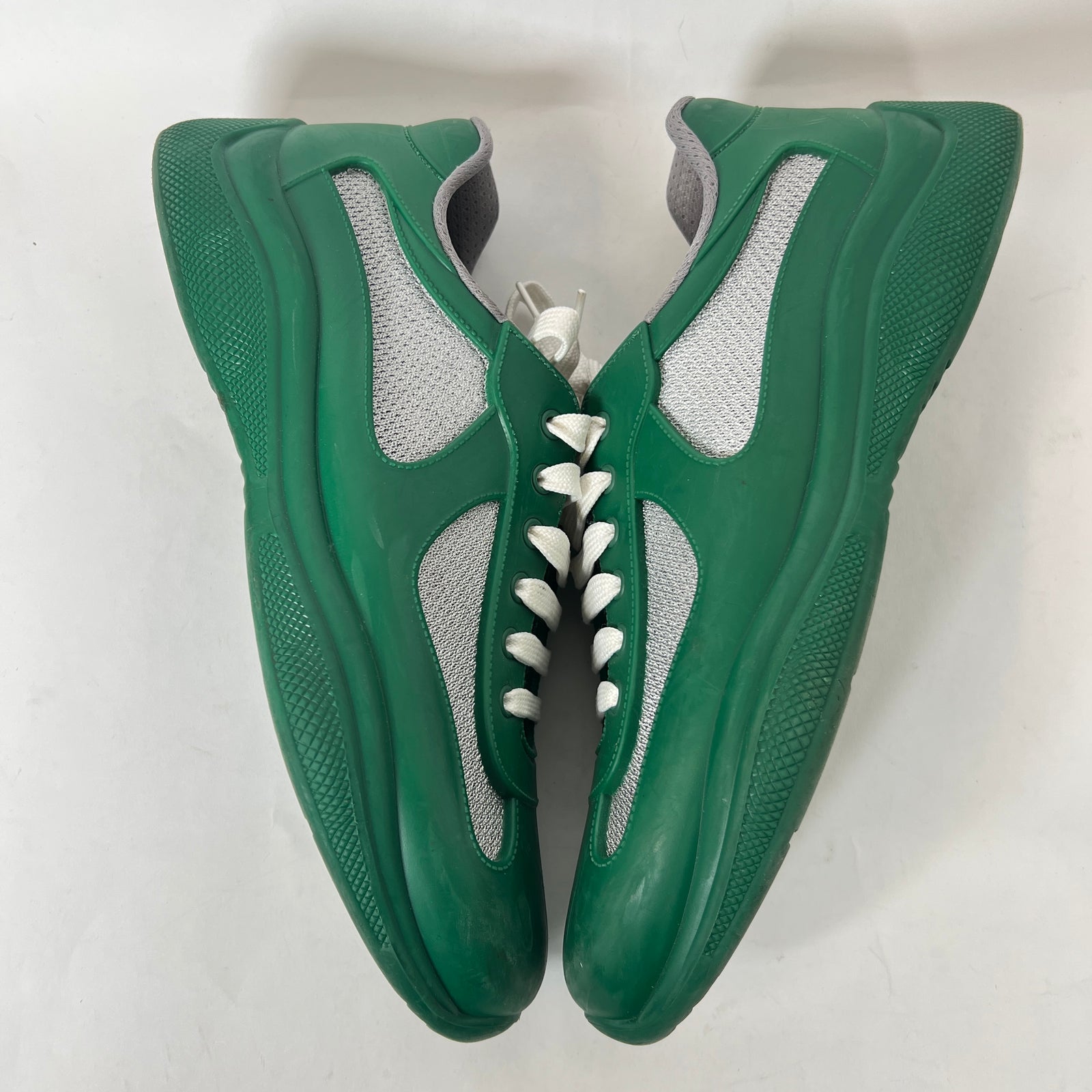 Prada Green Rubber America Cups Size 42