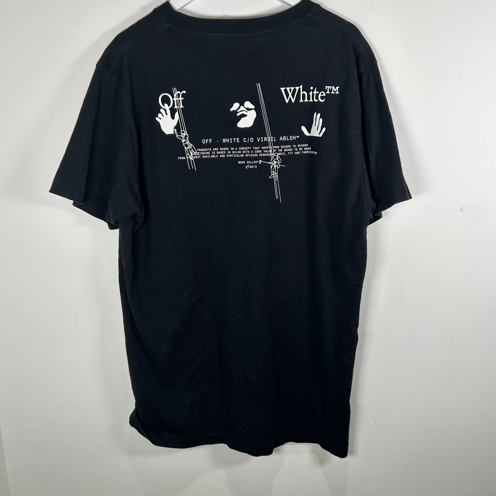 Off-White Embroidered Arrows Black T-Shirt Size XXL