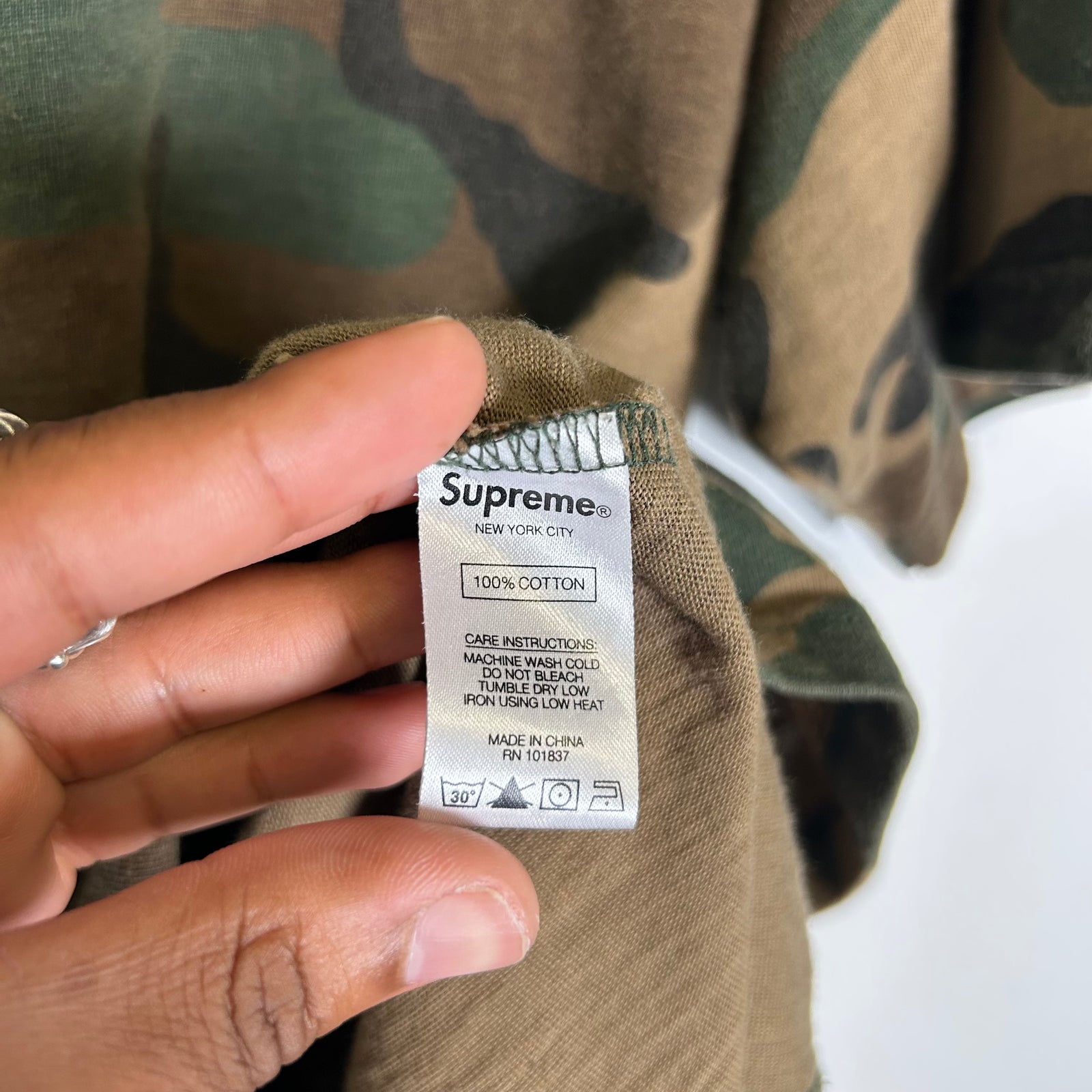 Supreme Camo Collage Logo T-Shirt