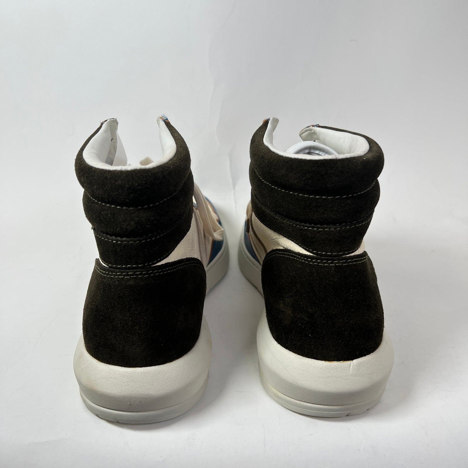 Visvim Blue/Brown Chamberlain Hi-Top Sneaker Size 12