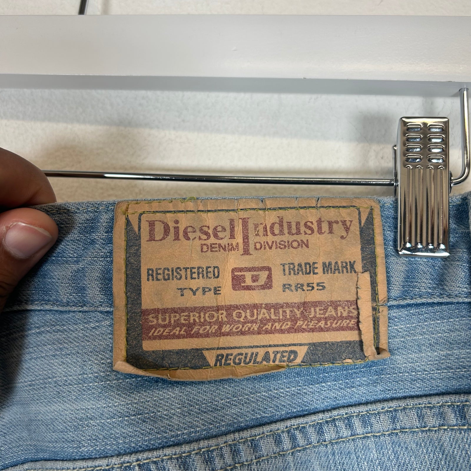 Diesel Blue Ripped Flared Jeans Size 36