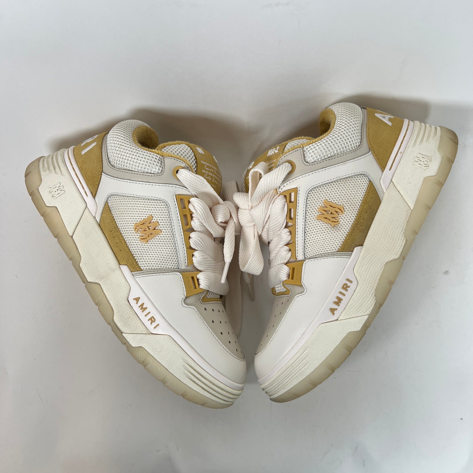Amiri Mustard Yellow MA-1 Sneaker Size 42