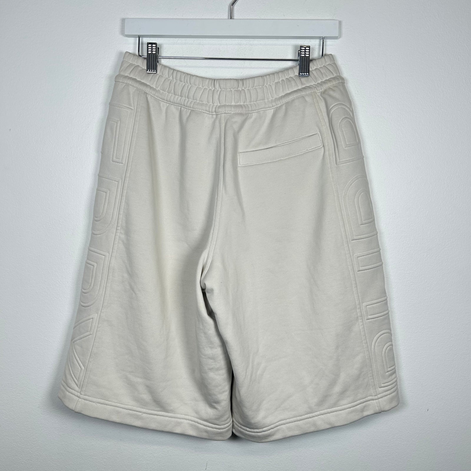 Burberry White Logo Side Short Size S