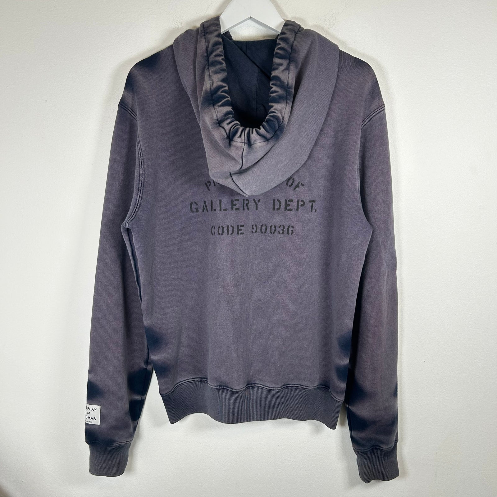 Lanvin X Gallery Dept Grey Washed Hoodie Size S
