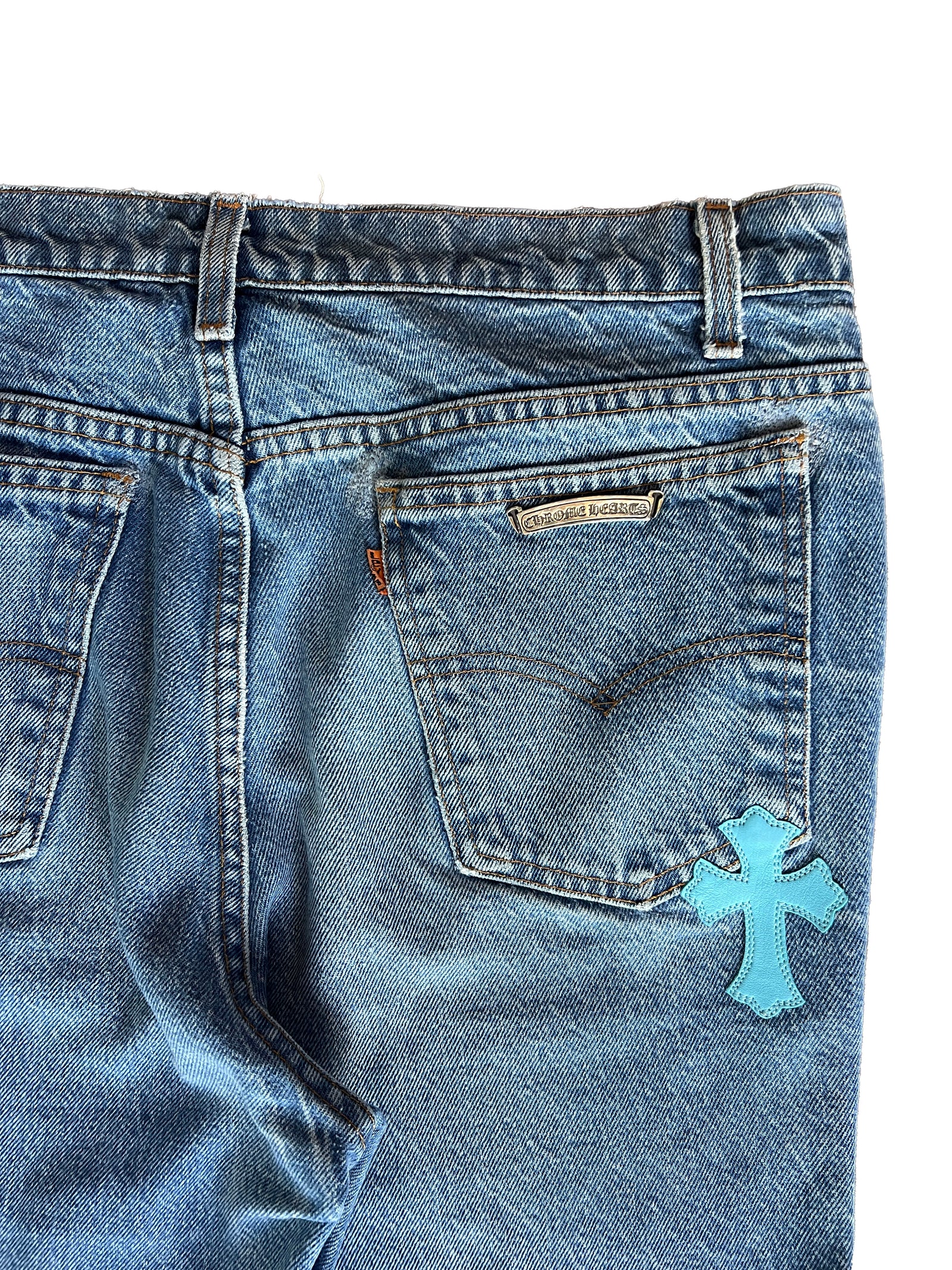 Chrome Hearts London Exclusive Levis 20 Cross Patch Jeans Size 33