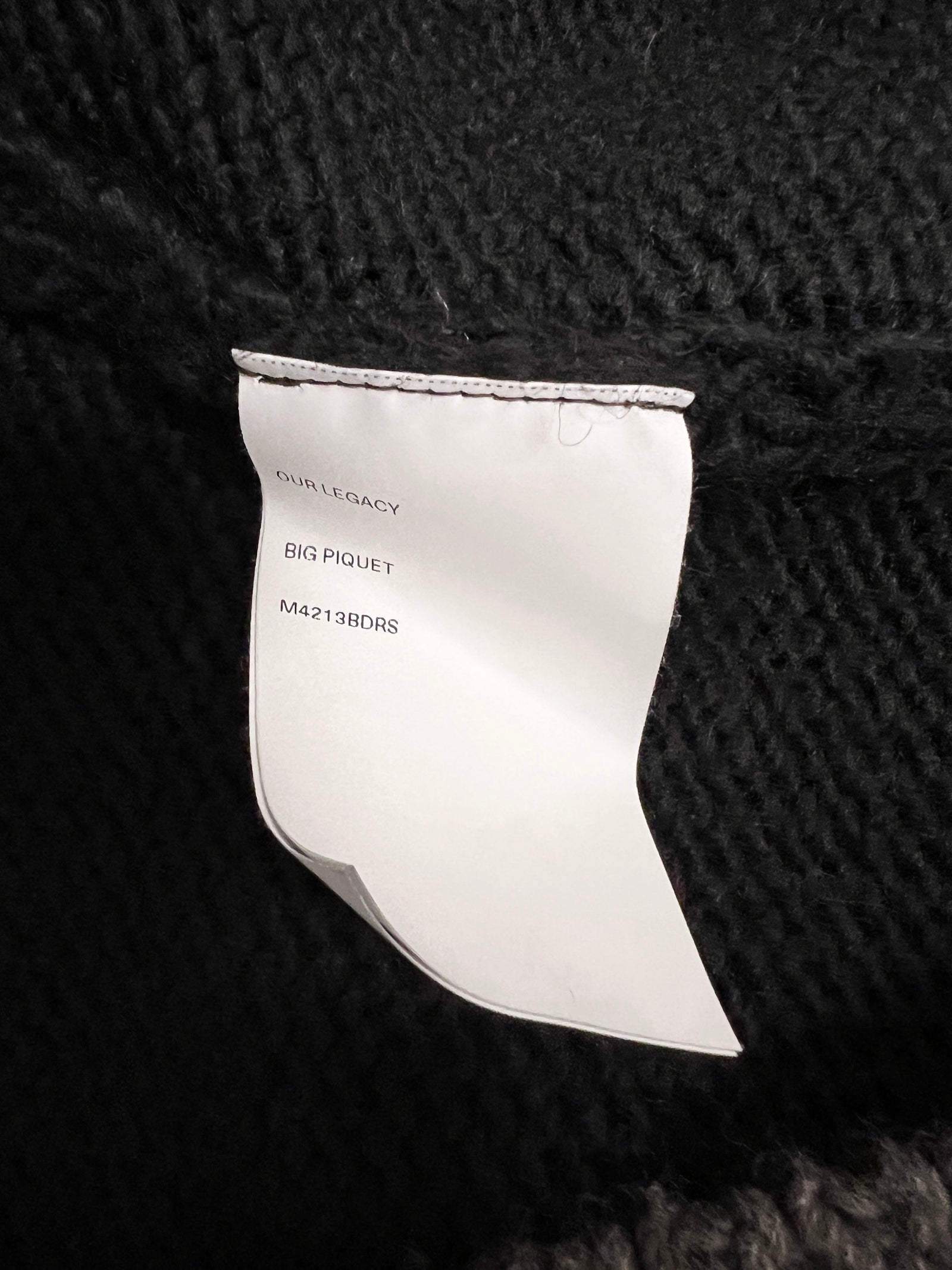 Our Legacy Knit Half Button Size Large