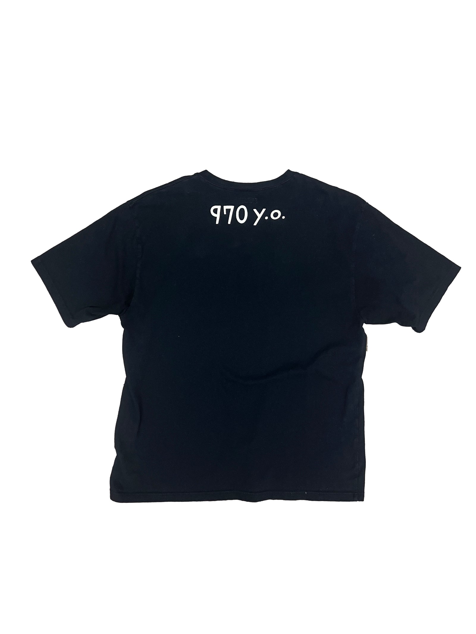 Kapital Smiley Logo Black T-Shirt Size Medium