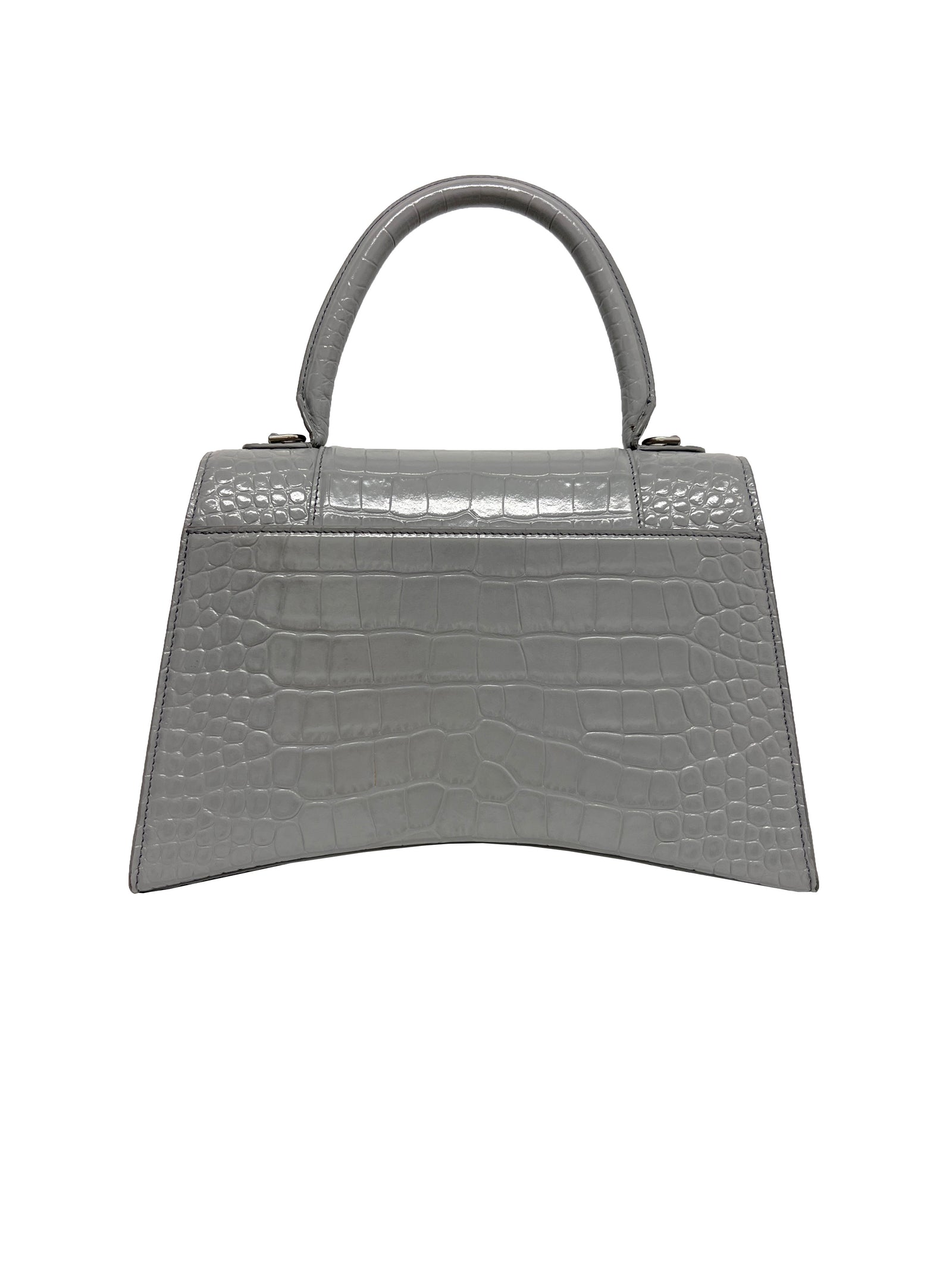 Balenciaga Hourglass Grey Top Handle Bag