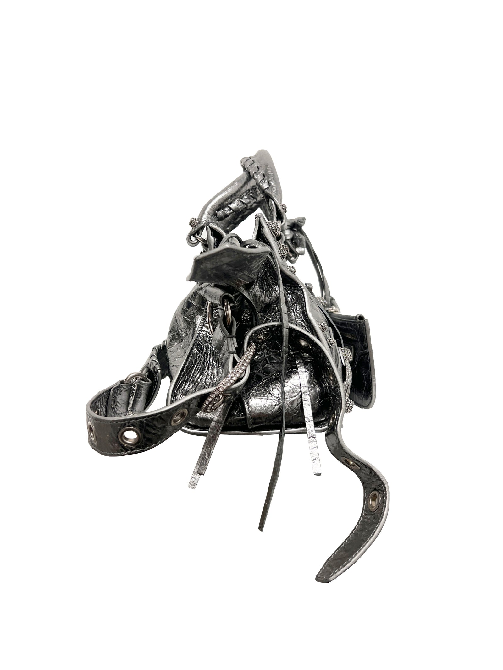 Balenciaga Crystal Metallic Neo Cagole City