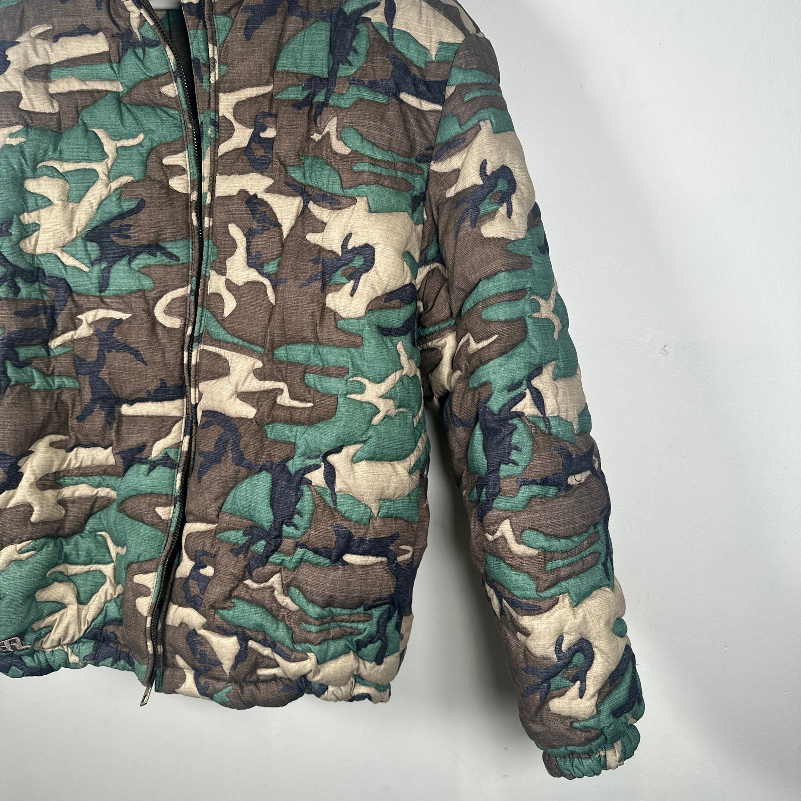 ERL Camouflage Down Puffer Jacket Size L