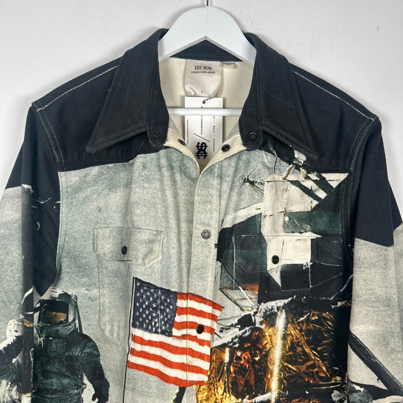 Calvin Klein Jeans x Raf Simon Andy Warhol Space Man Jacket Size L
