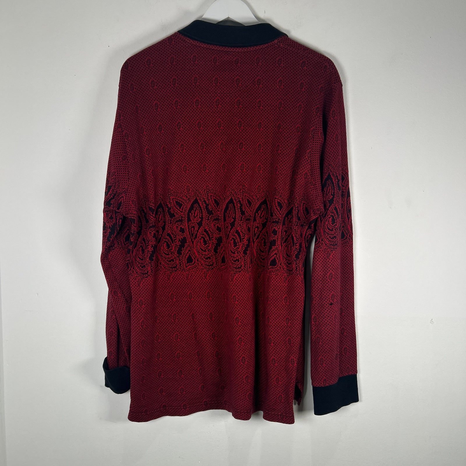 Supreme Red Bandana Knit Polo Size L