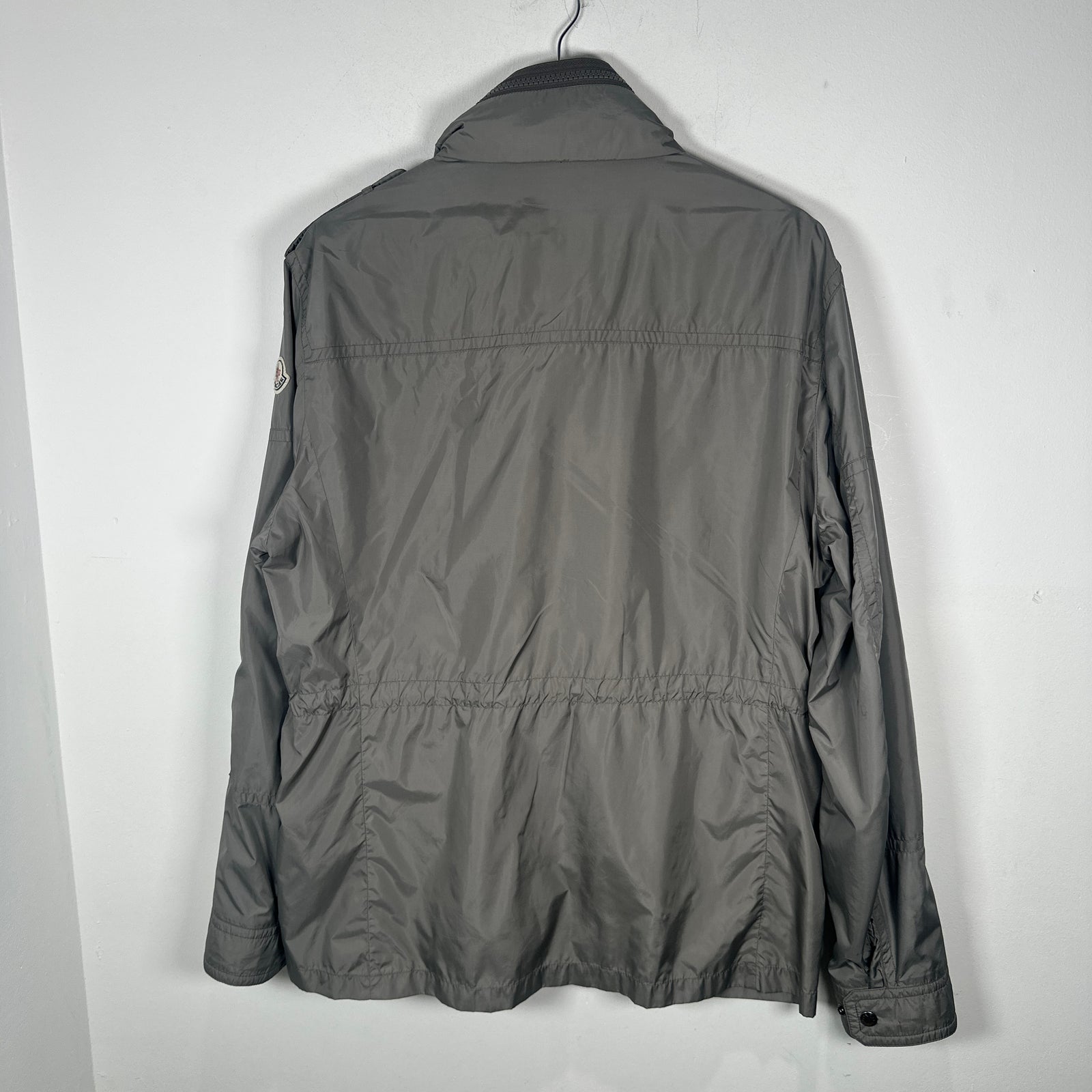 Moncler Grey Nylon Field Jacket Size XL