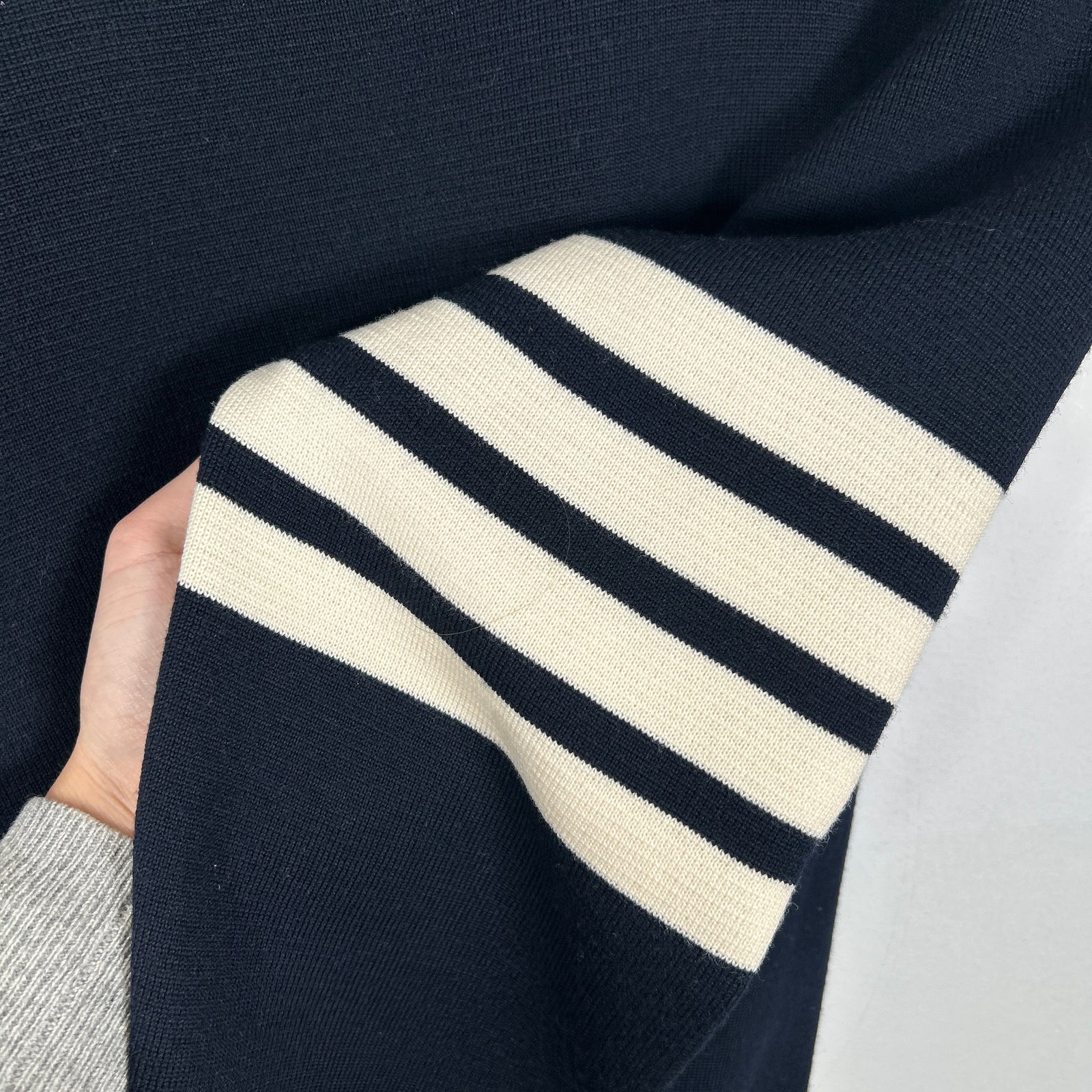 Thom Browne Navy Knit 4 Bat Sweater Size 3