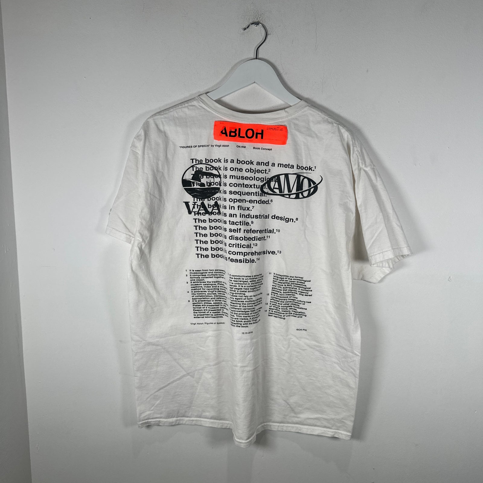 Virgil Abloh x Champion MCA 'Figures Of Speech' Graphic T-Shirt Size XL