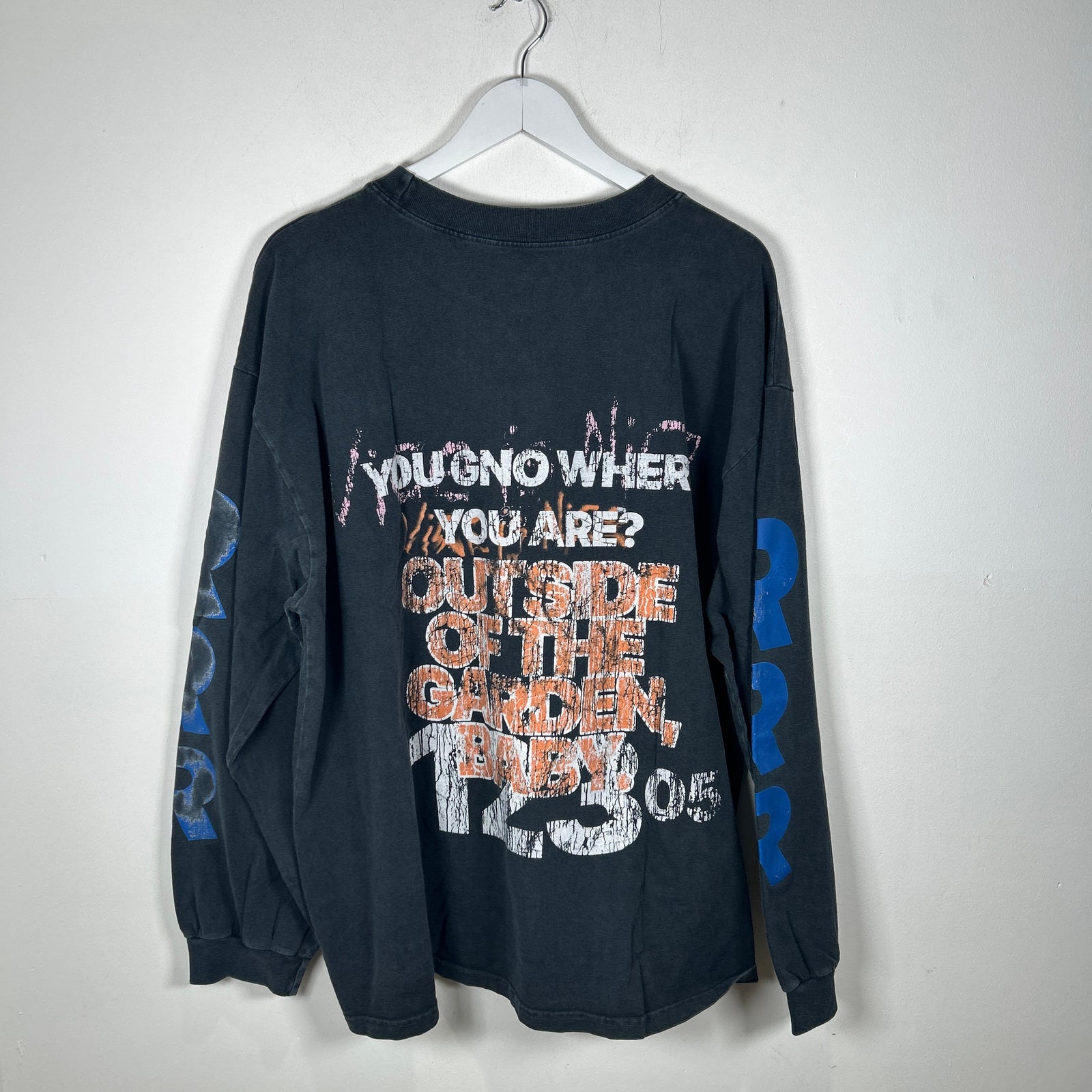 RIVINGTON roi Rebis Gray 'Miami Vice' Long-Sleeve T-Shirt Size XXL