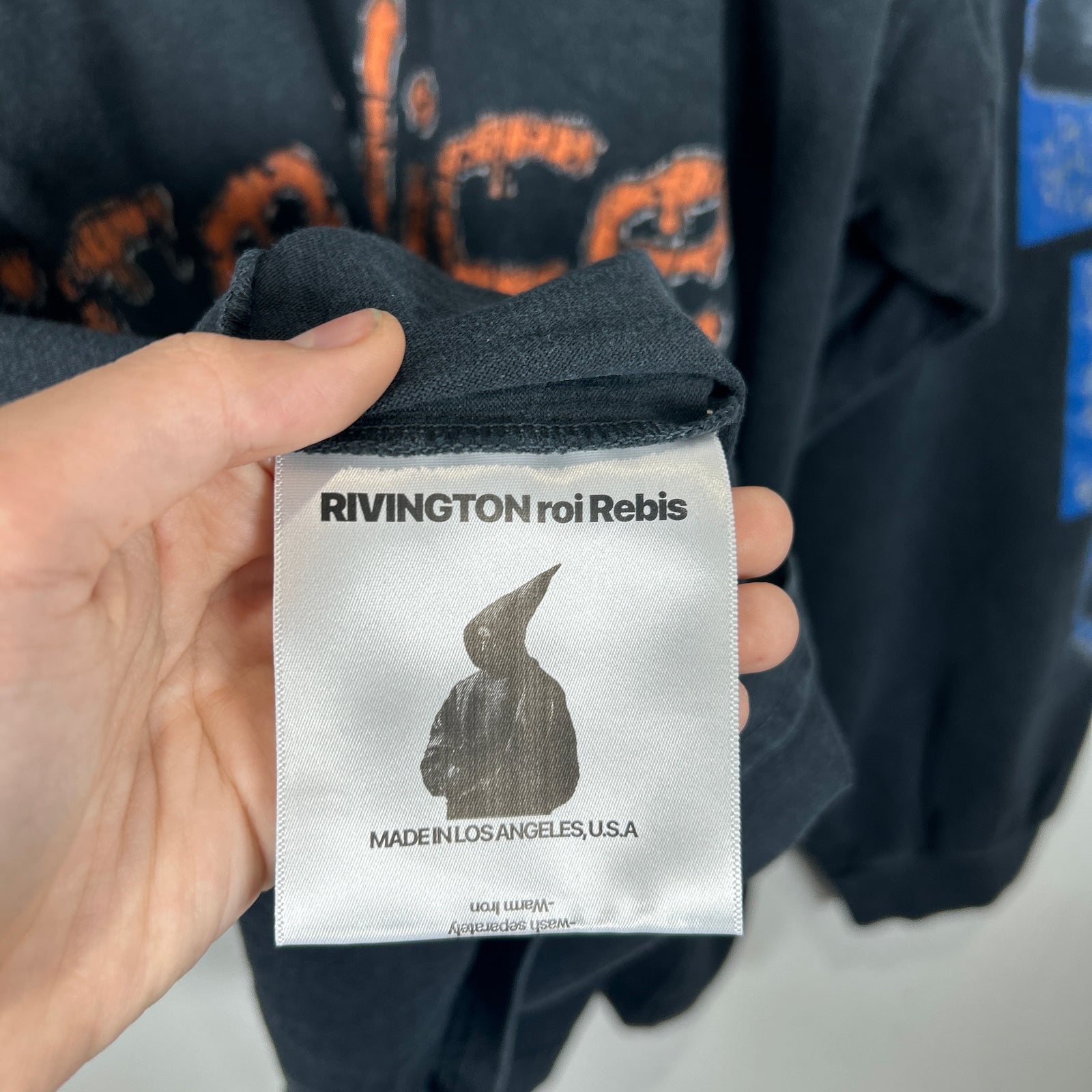 RIVINGTON roi Rebis Gray 'Miami Vice' Long-Sleeve T-Shirt Size XXL