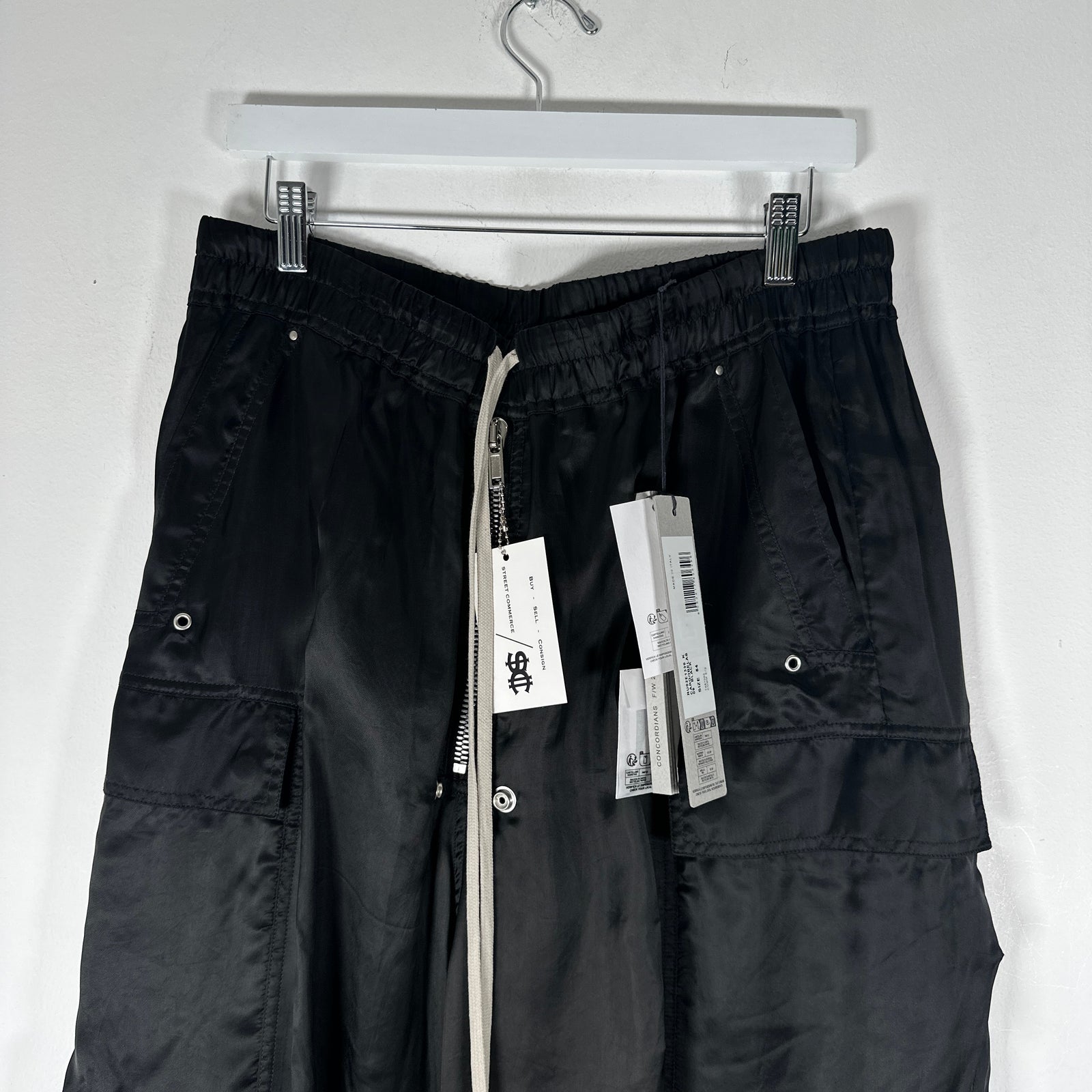 Rick Owens FW25 Concordians Satin Cargobelas Size XL