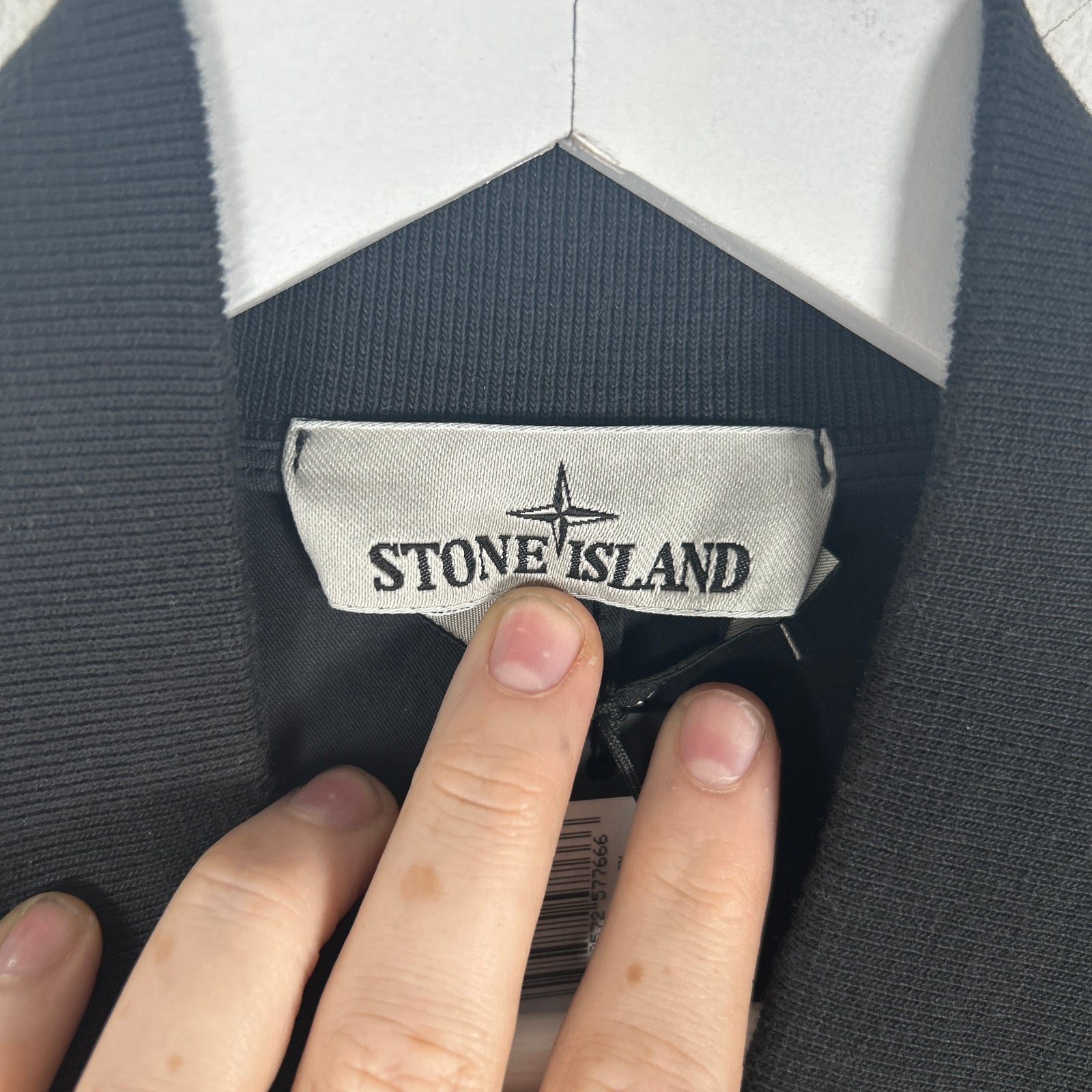 Stone Island Black Zip Up Jacket Size 2XL