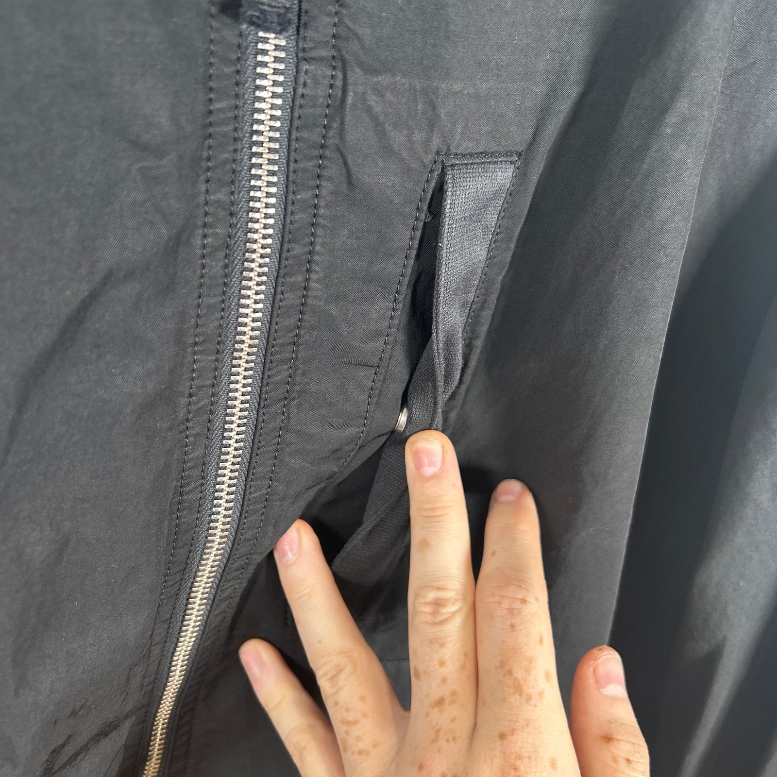 Stone Island Black Zip Up Jacket Size 2XL