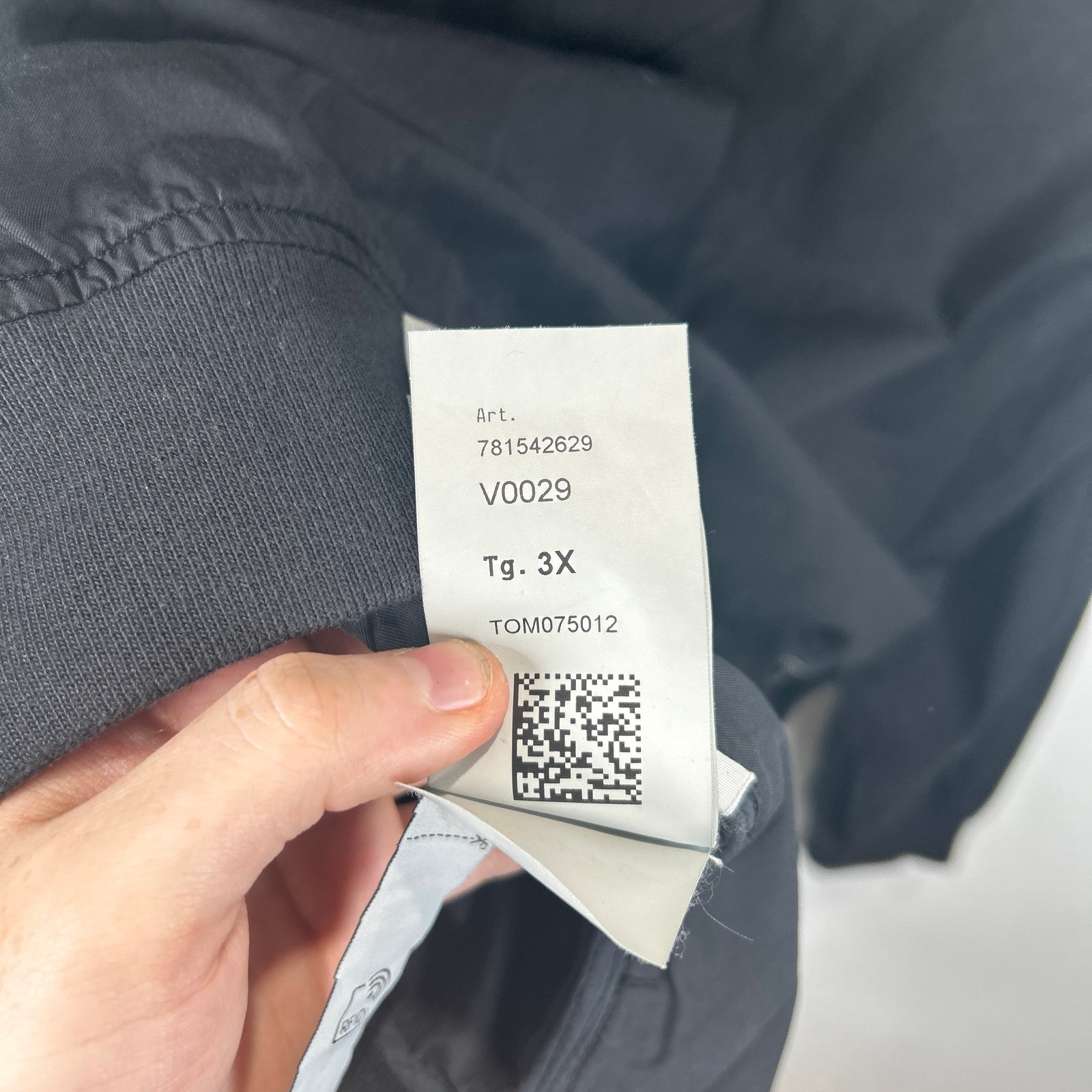 Stone Island Black Zip Up Jacket Size 2XL