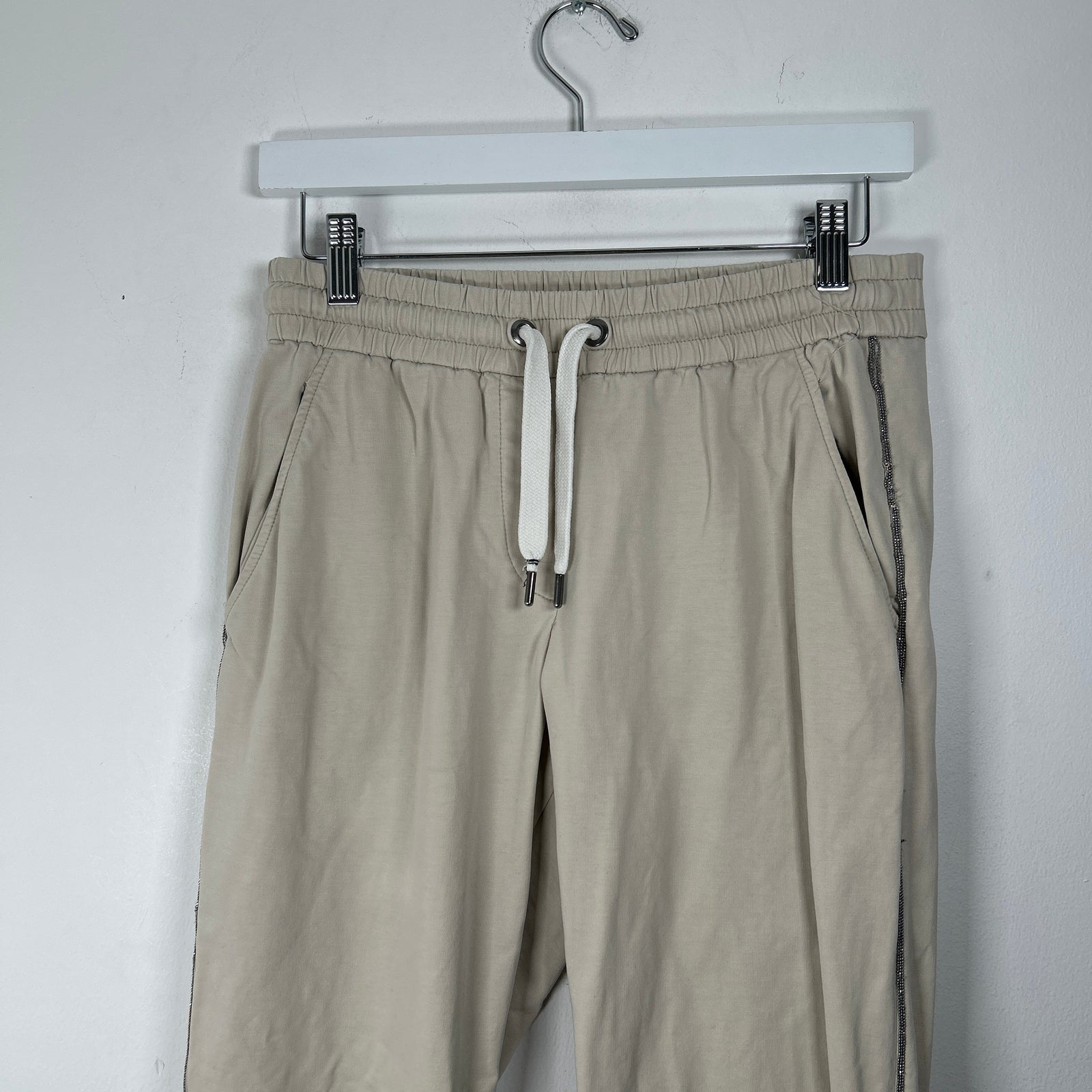 Brunello Cucinelli Sequin Stripe Jogger Size S