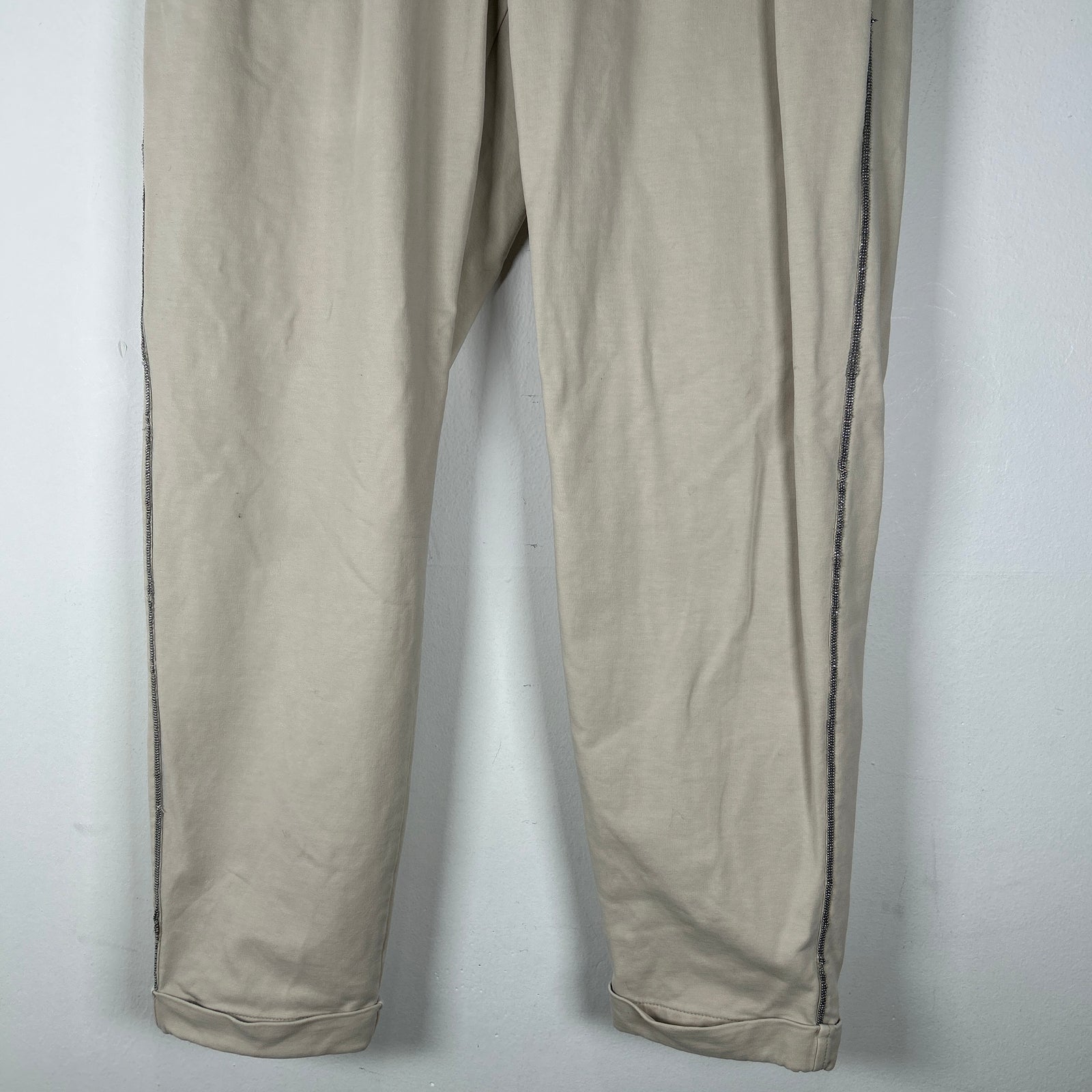 Brunello Cucinelli Sequin Stripe Jogger Size S