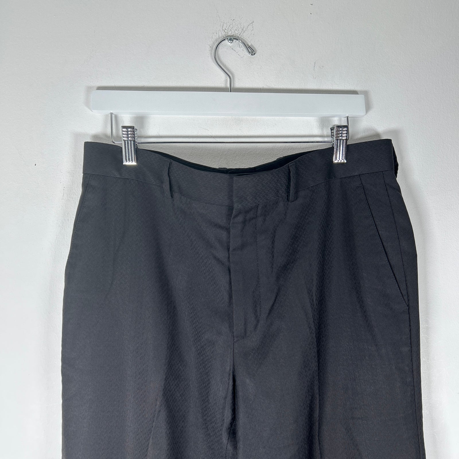 Versace Steel Plate Pattern Twill Suit Pants Size 50it