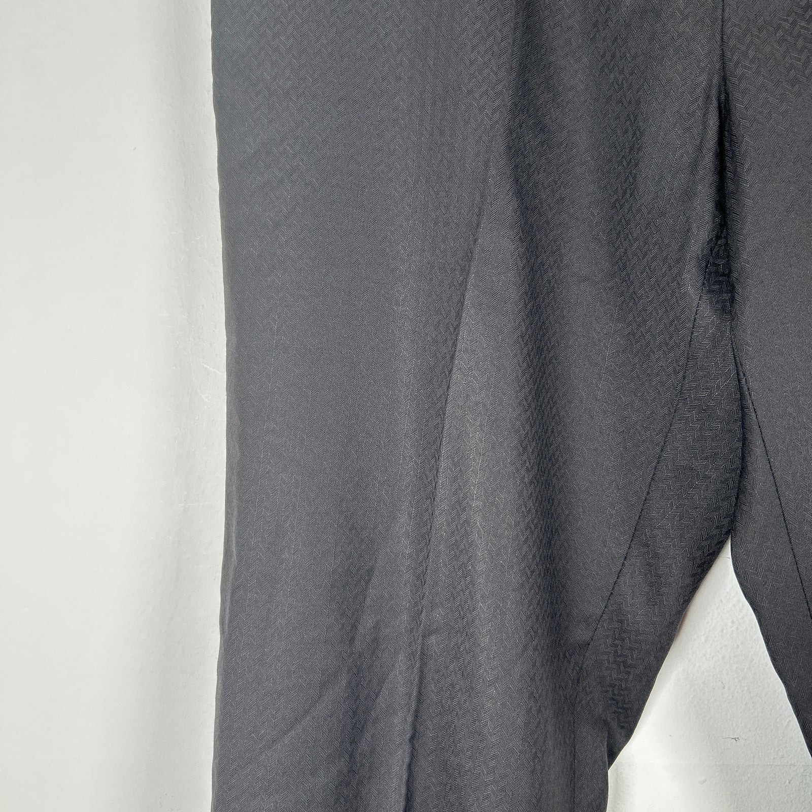 Versace Steel Plate Pattern Twill Suit Pants Size 50it
