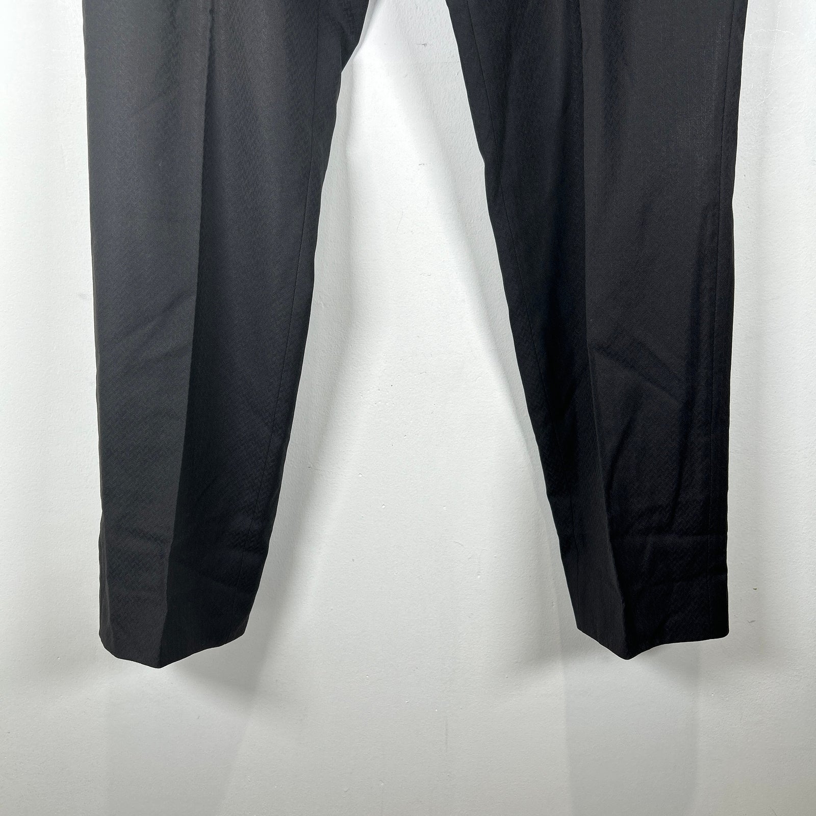 Versace Steel Plate Pattern Twill Suit Pants Size 50it