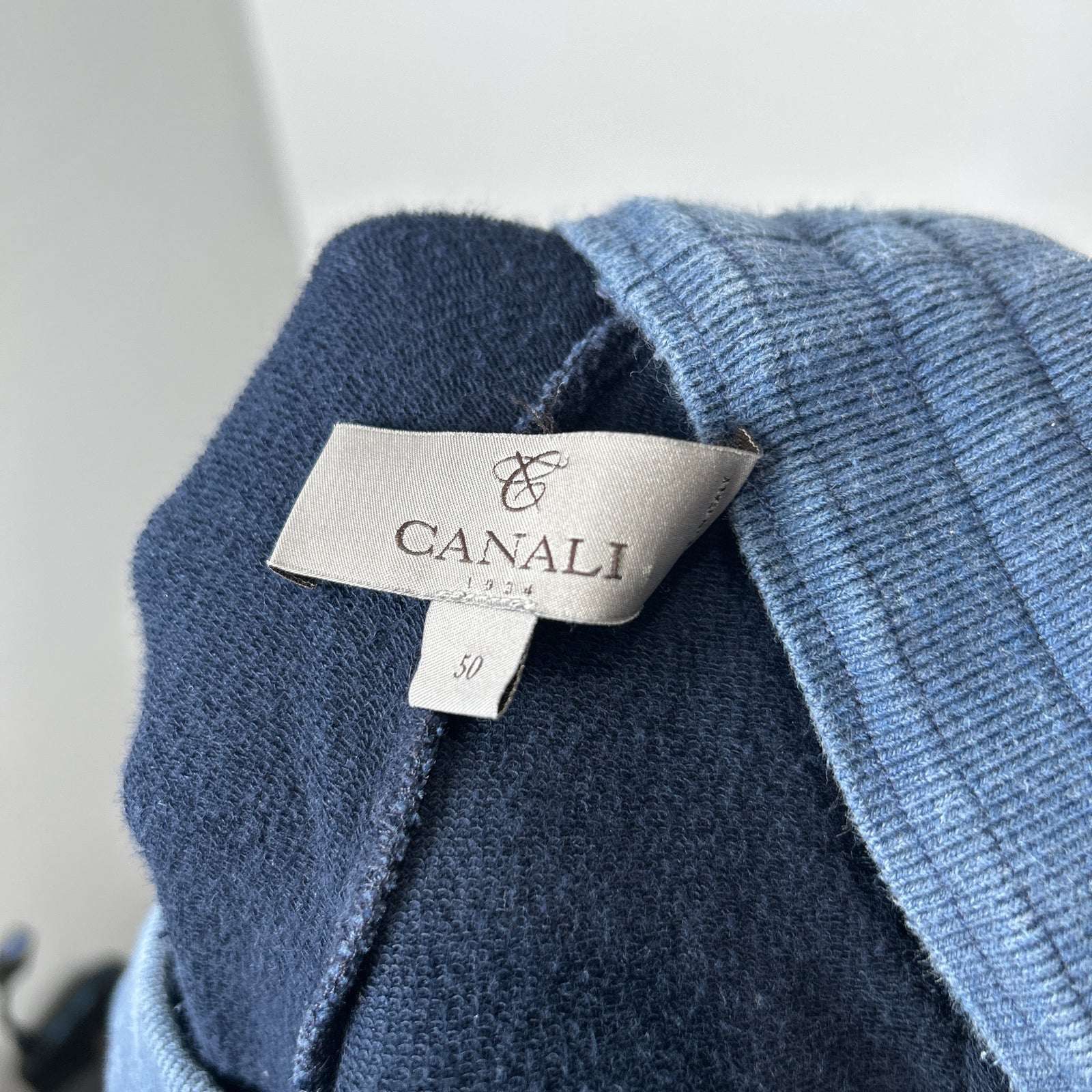 Canali Navy Jogger Pants Size 50it