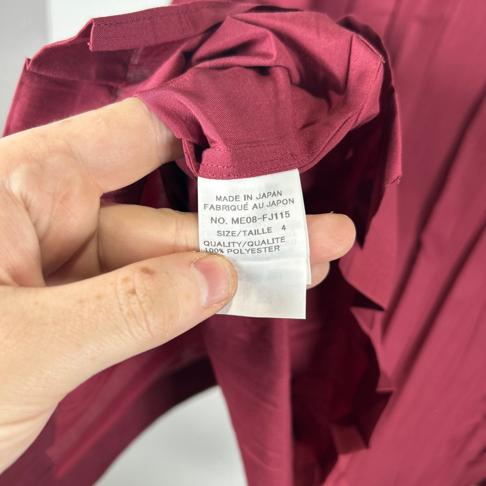 Issey Miyake Edge Pleat Size 4