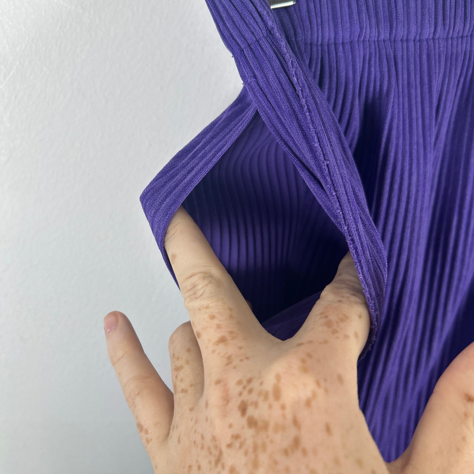 Issey Miyake Me Lavender Pleats Skirt Size S