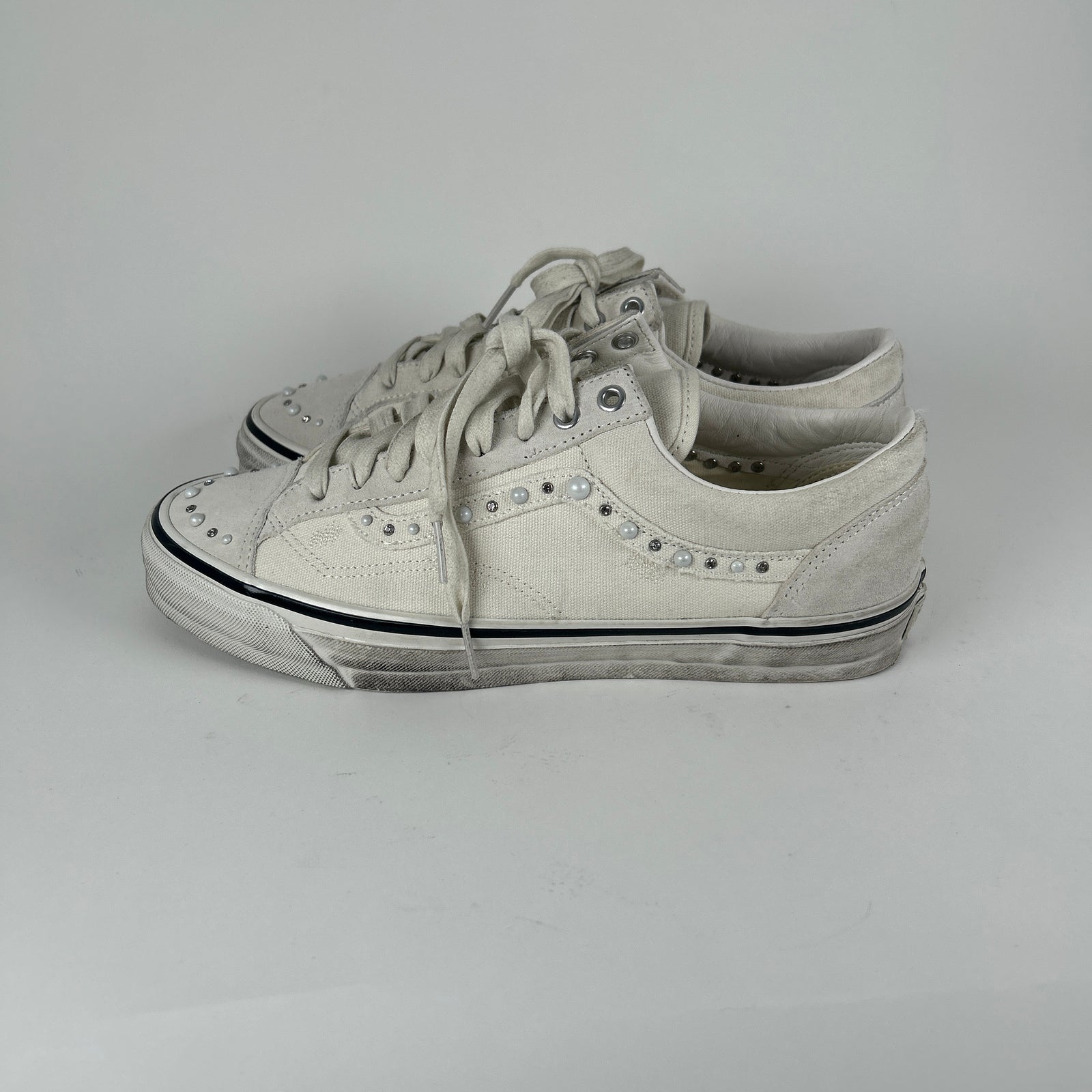 Vans Old Skool 36 Pearlized Marshmallow Low Top Size 11