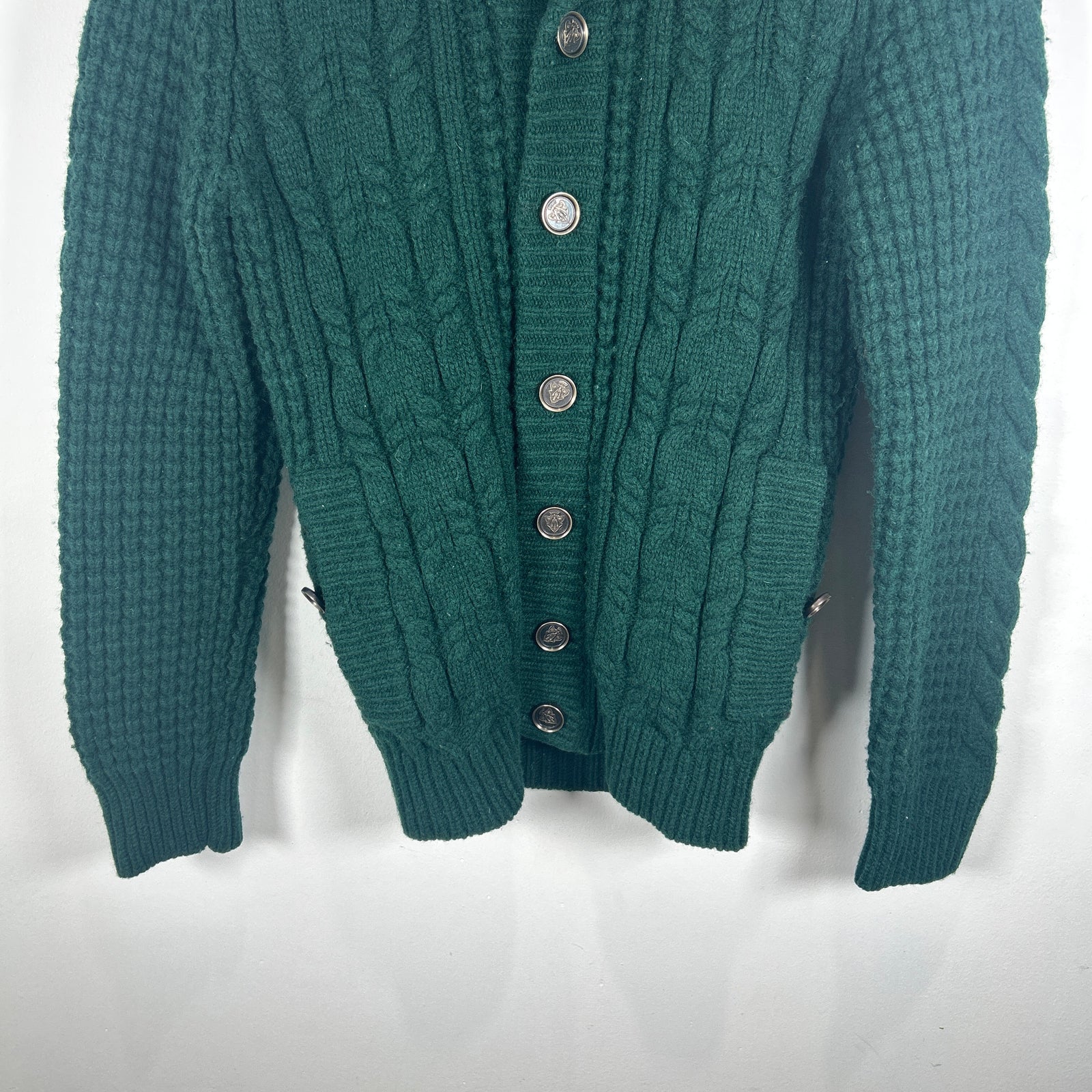 Gucci Cable Knit Green Cardigan Size S
