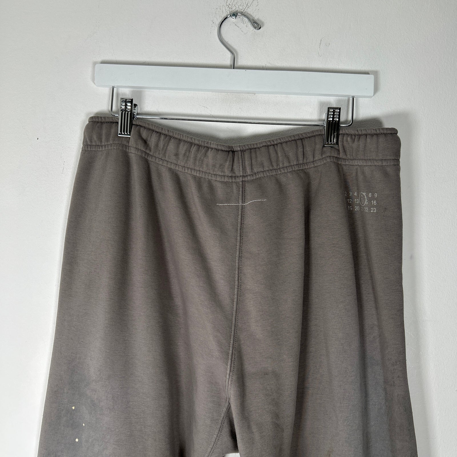 Maison Margiela 6 Paint Splatter Grey Sweat Pants Size L