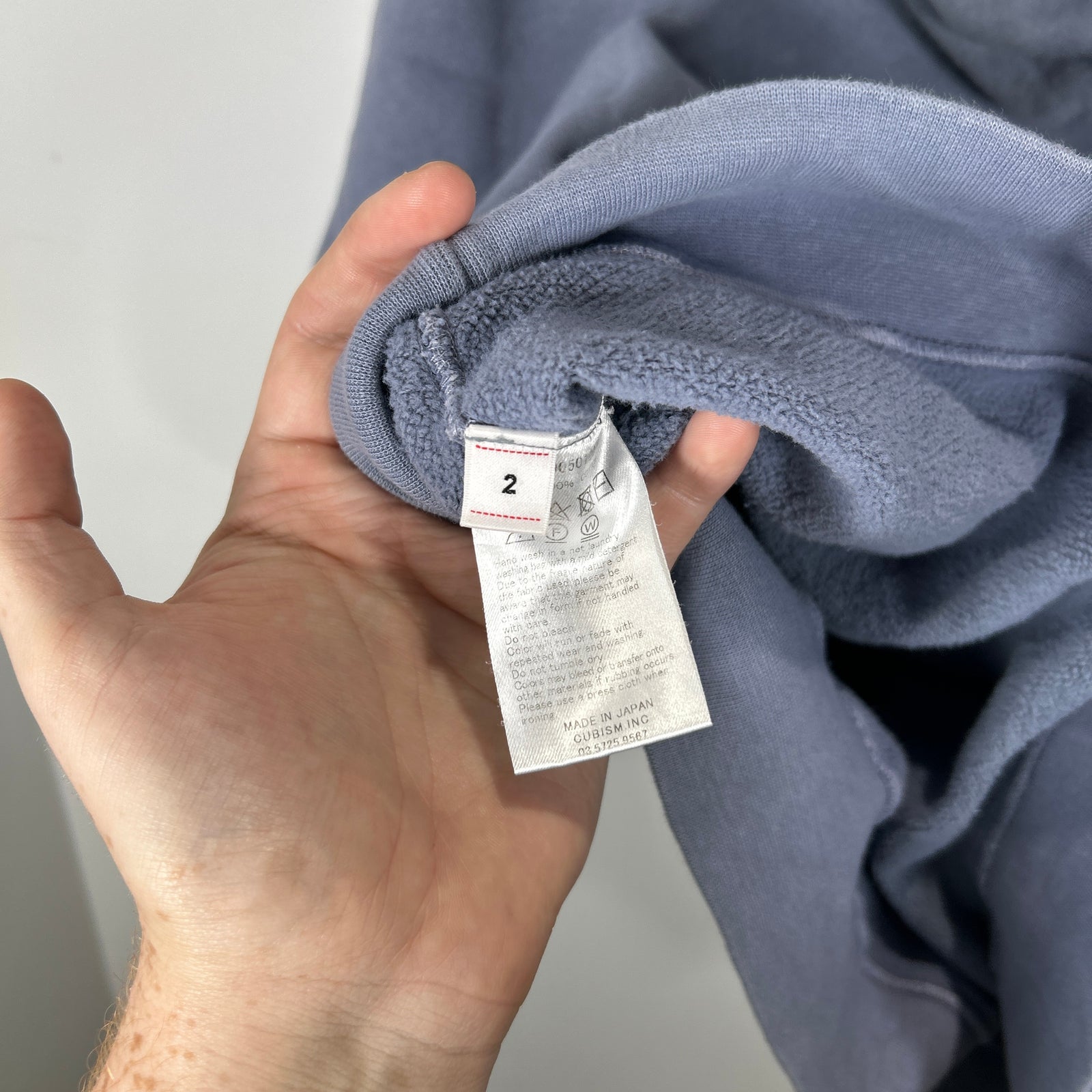 Visvim Sunfaded Navy Hoodie Size 2
