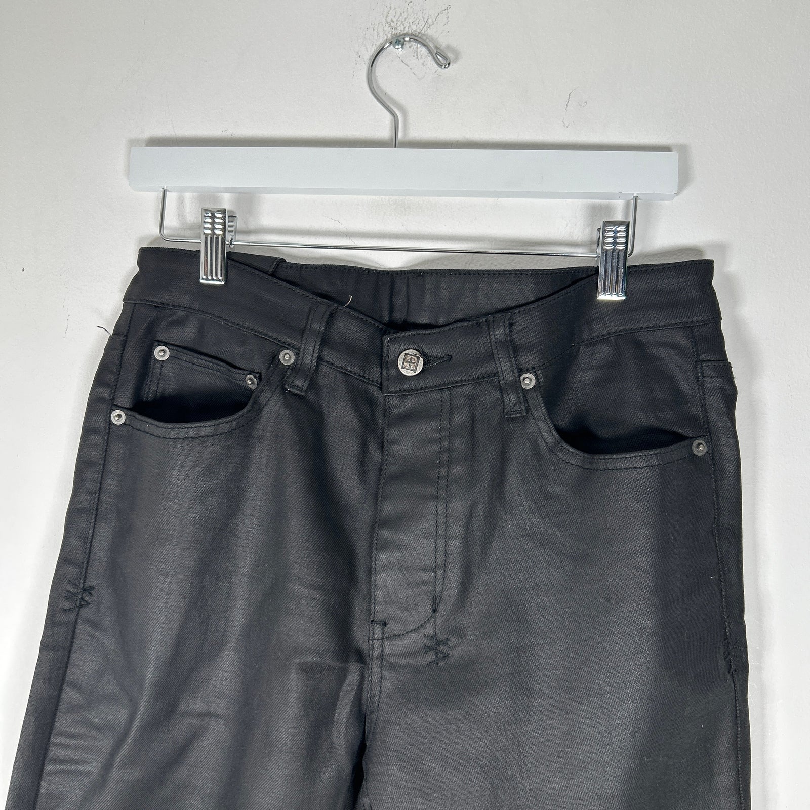 Ksubi Black Waxed Jeans Size 32