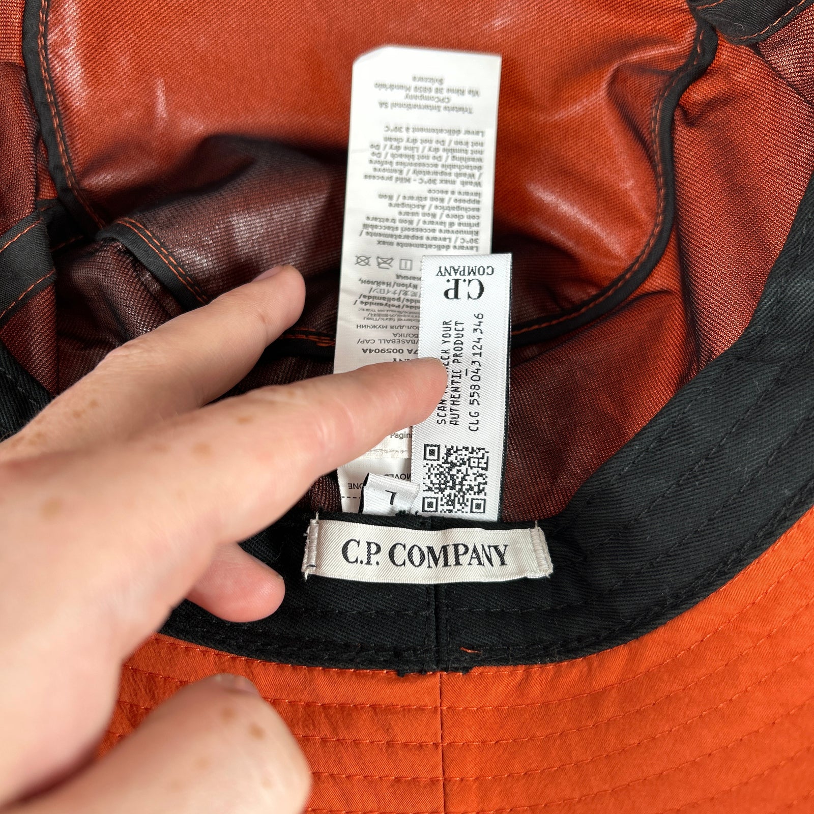 C.P Company Orange Bucket Hat