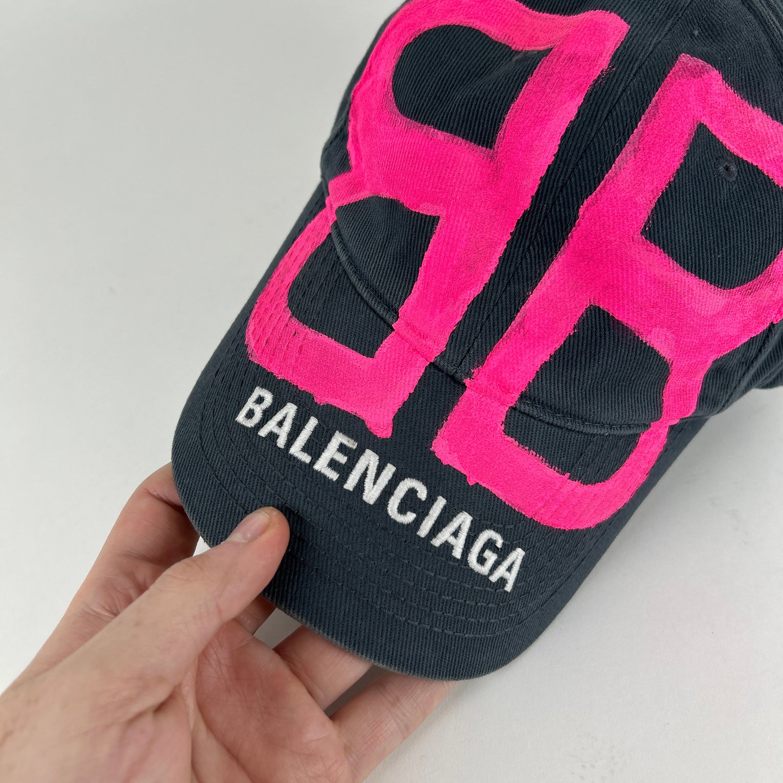 Balenciaga Graffiti Sprayed BB Hat