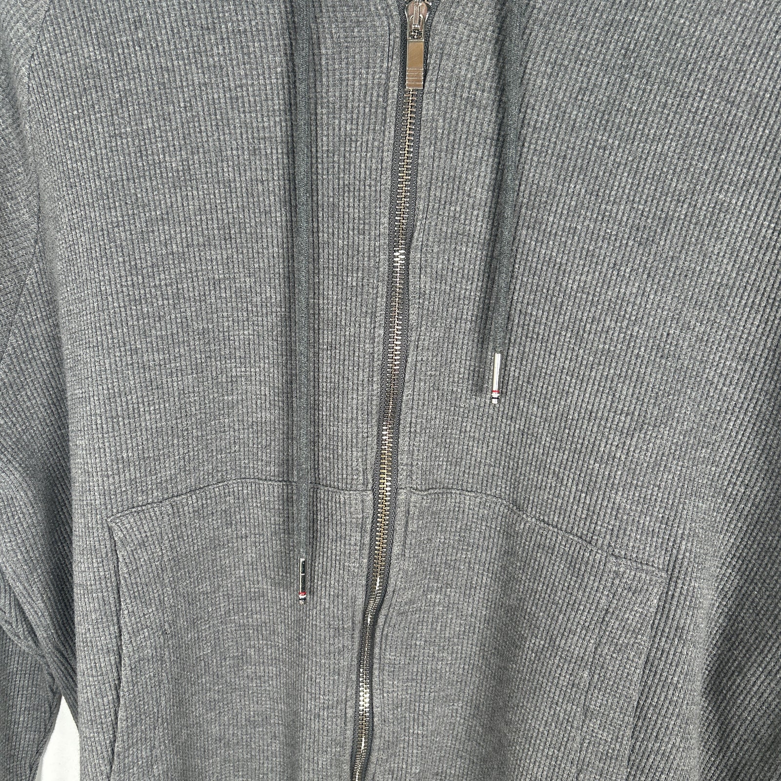 Thom Browne Grey 4 Bar Thermal Hoodie Size 3