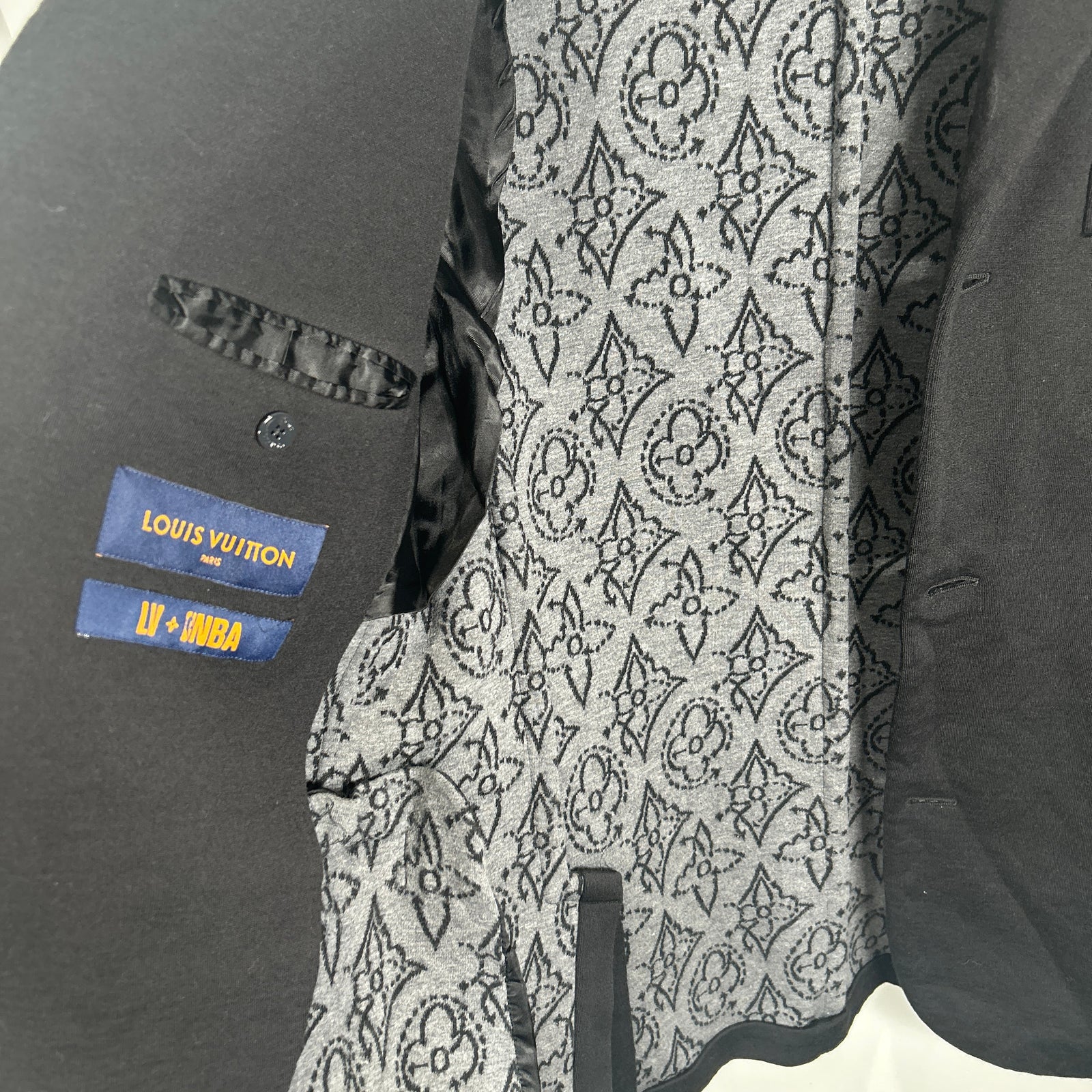 Louis Vuitton x NBA Black Suit Jacket Size 48