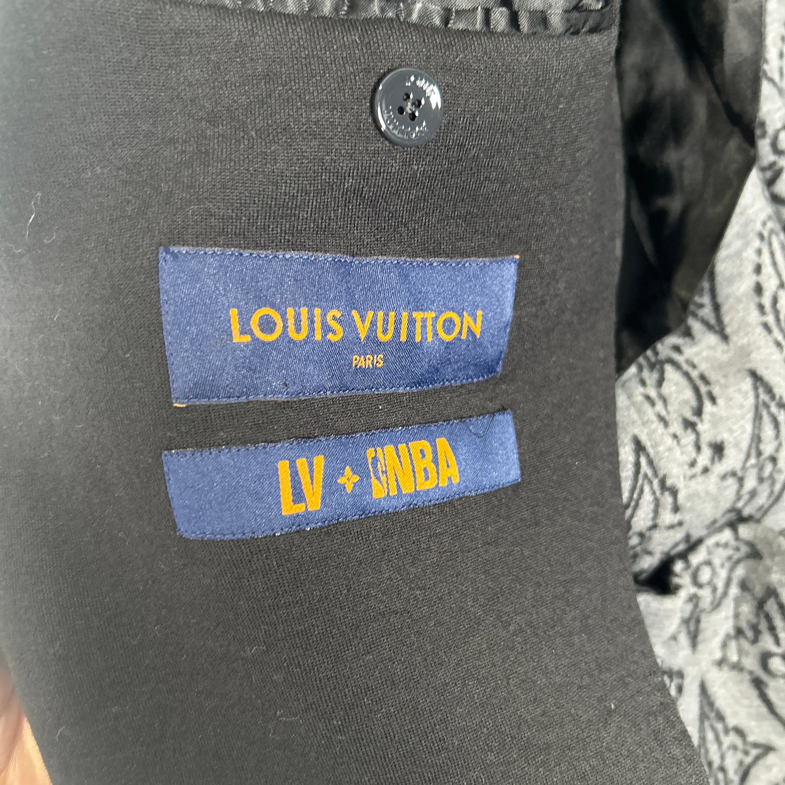Louis Vuitton x NBA Black Suit Jacket Size 48