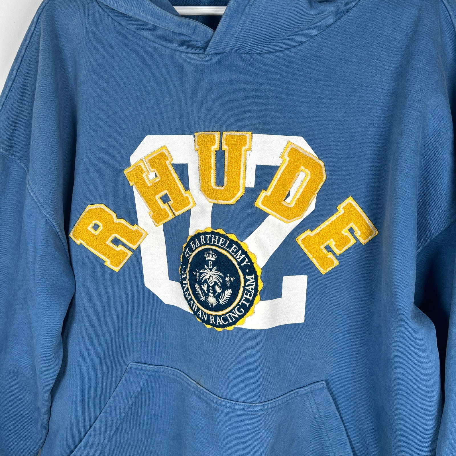 Rhude St Barth Blue Hoodie Size L