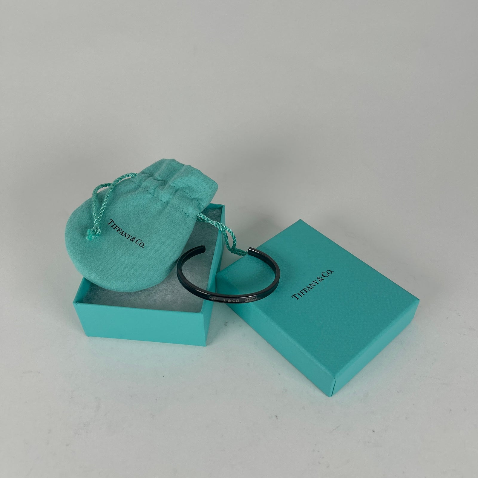 Tiffany & Co 1837 Midnight Titanium Cuff Braclet