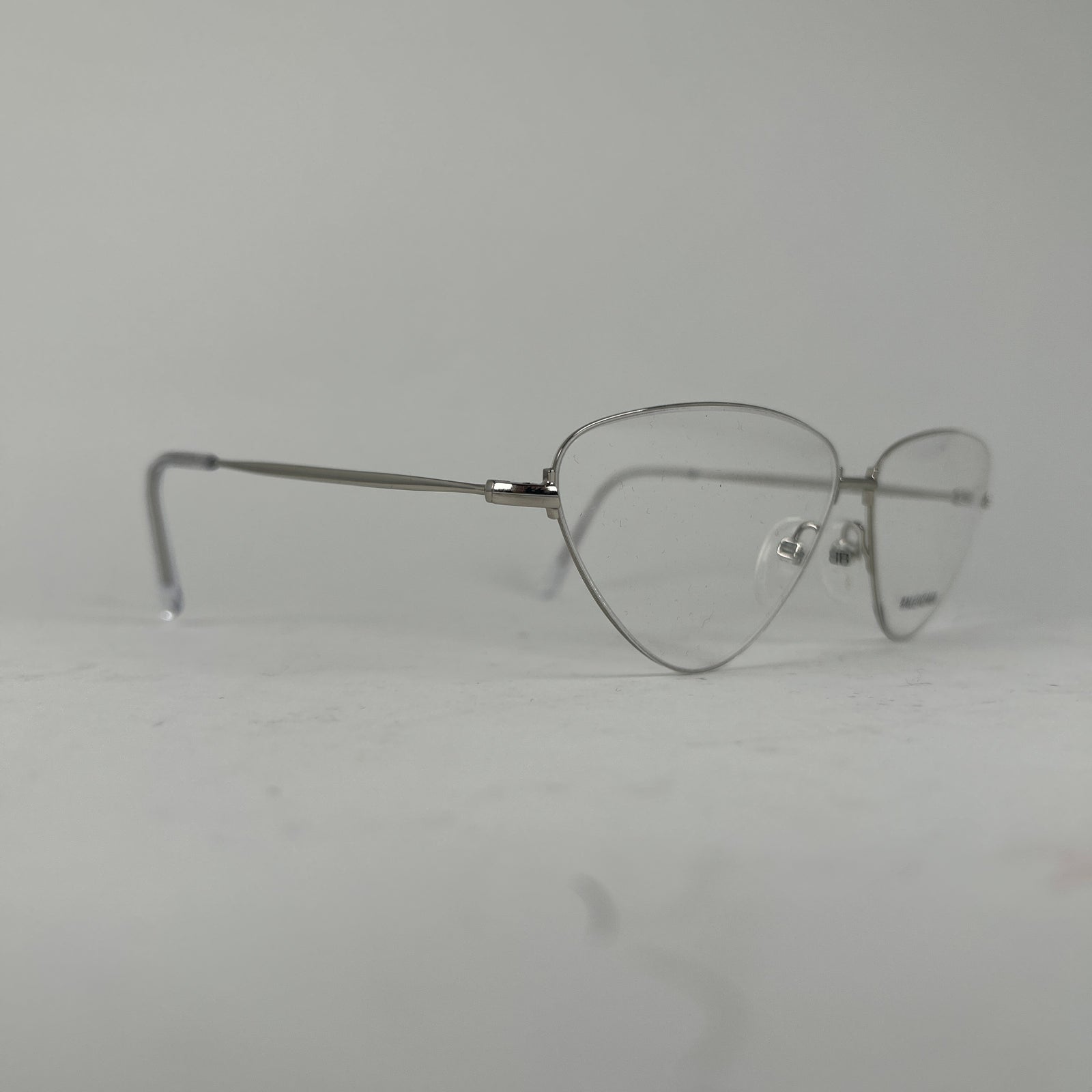 Balenciaga Shiny Silver Opticals Glasses